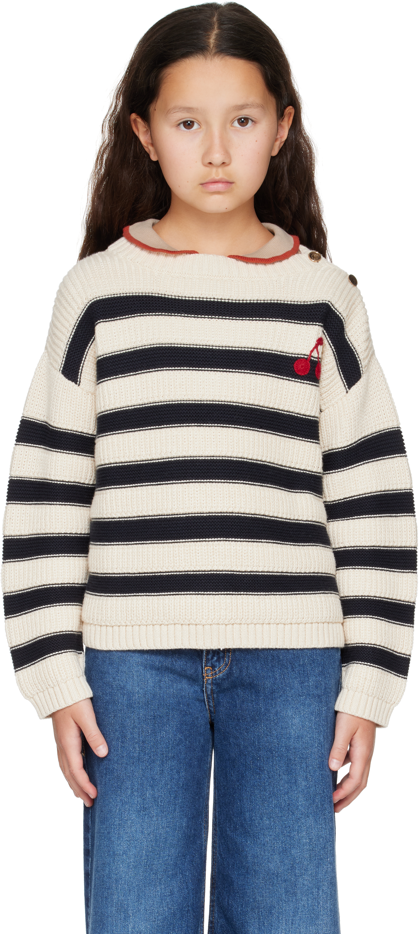Bonpoint♡CLAUDIAスウェットシャツ♡12A bonpoint-kids-pink-tayla-