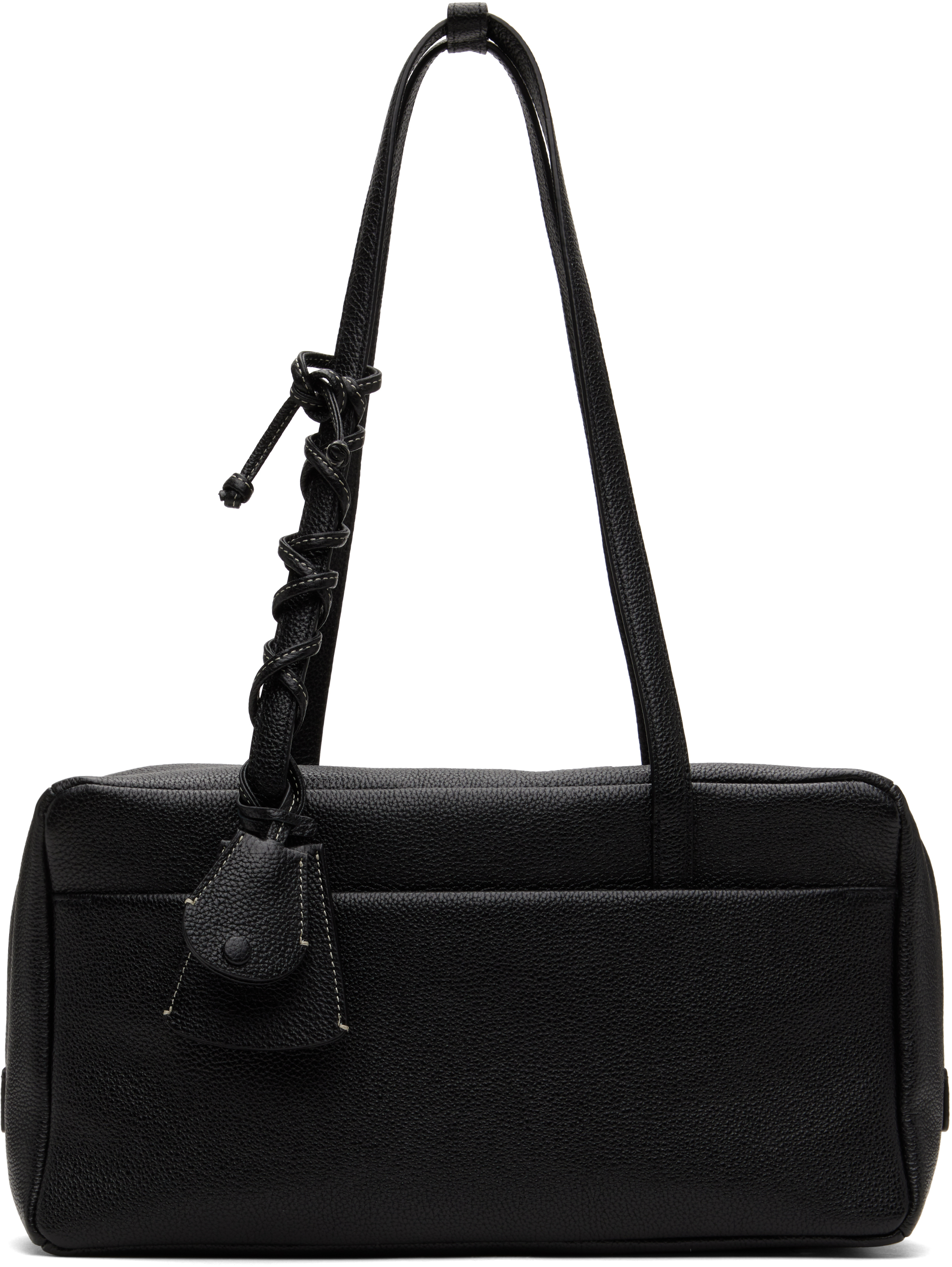 Black Pocket Shoulder Bag