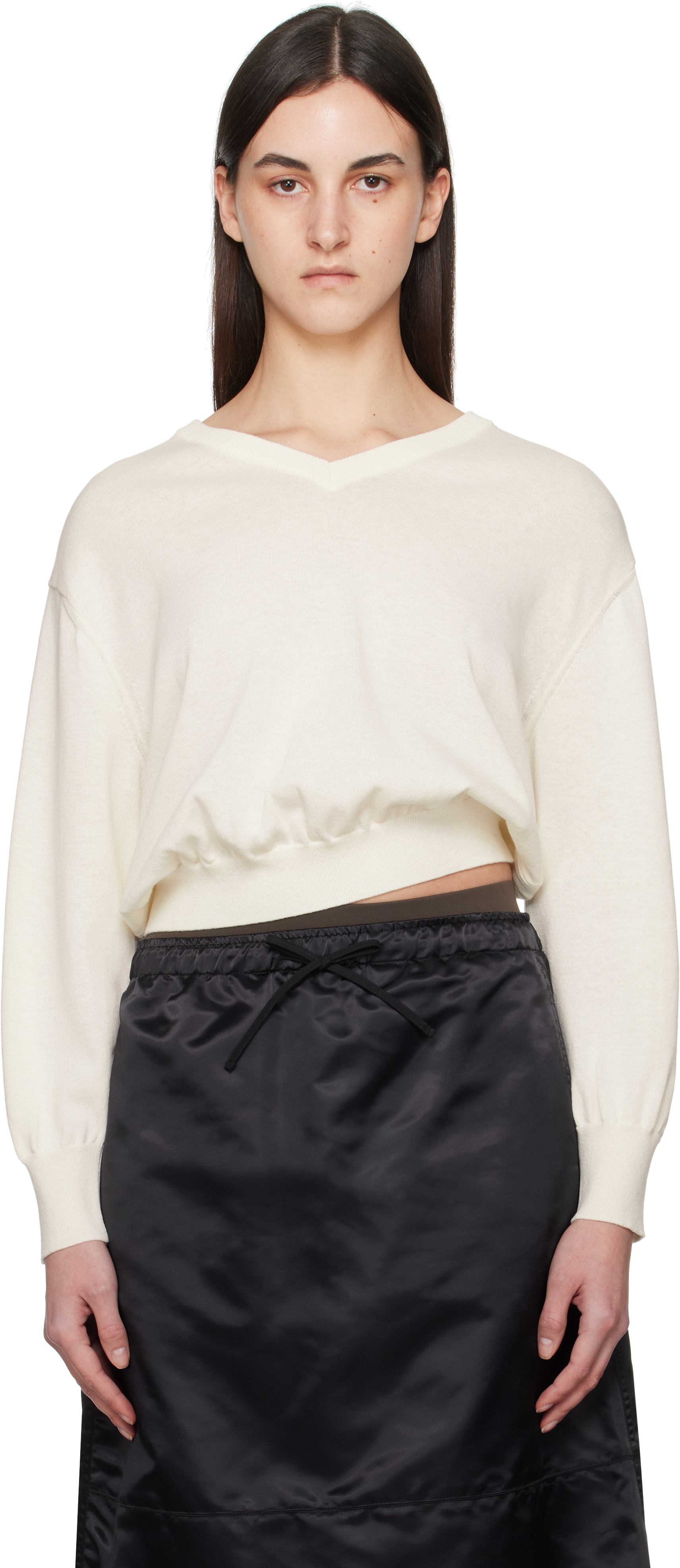 Off-White Pipley V-Neck Sweater