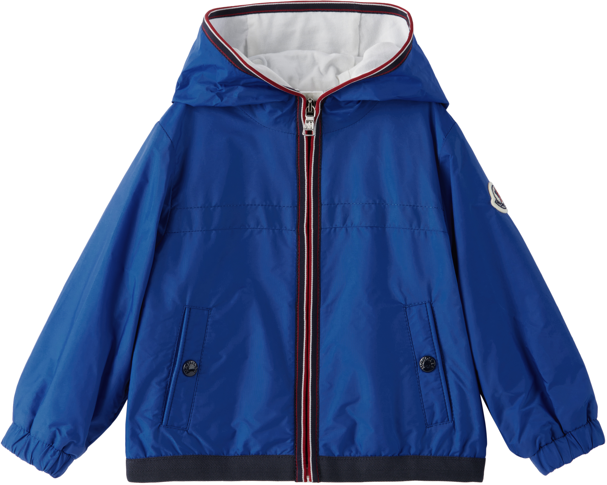 MONCLER ENFANT Boys Bright Blue Anton Hooded Jacket