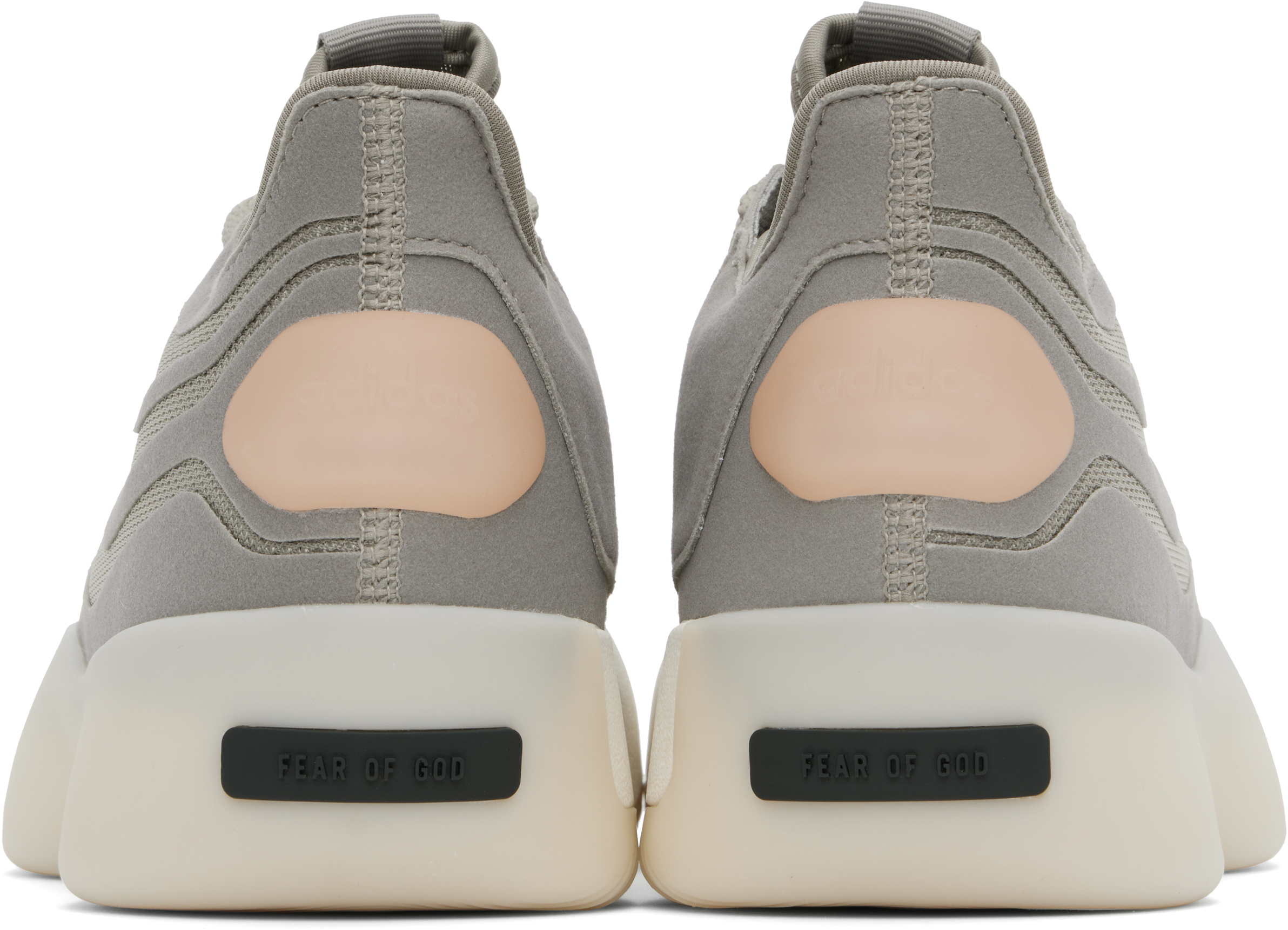 Fear Of God Athletics Gray Adidas Originals Edition Ii Basketball Sneakers In Putty Beige/putty Be