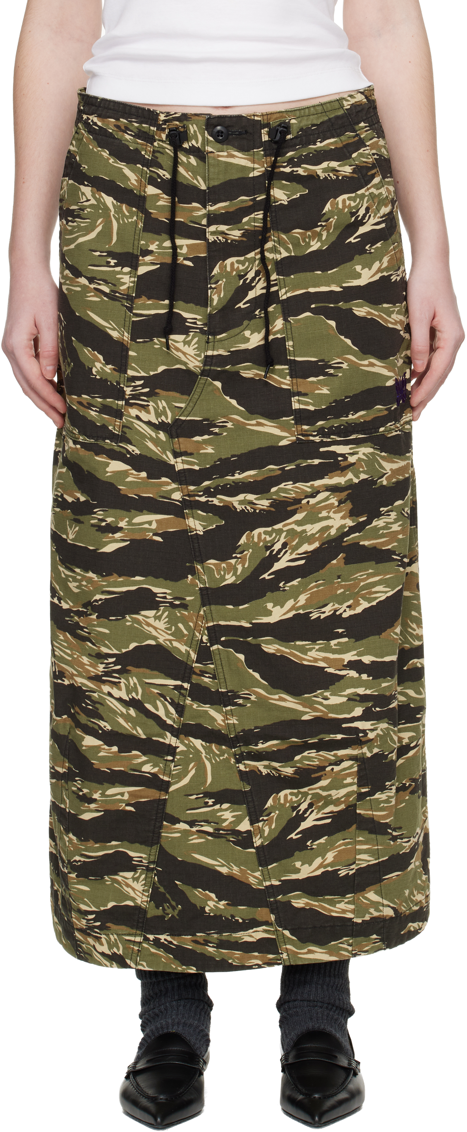 Multicolor String Fatigue Midi Skirt by NEEDLES on Sale