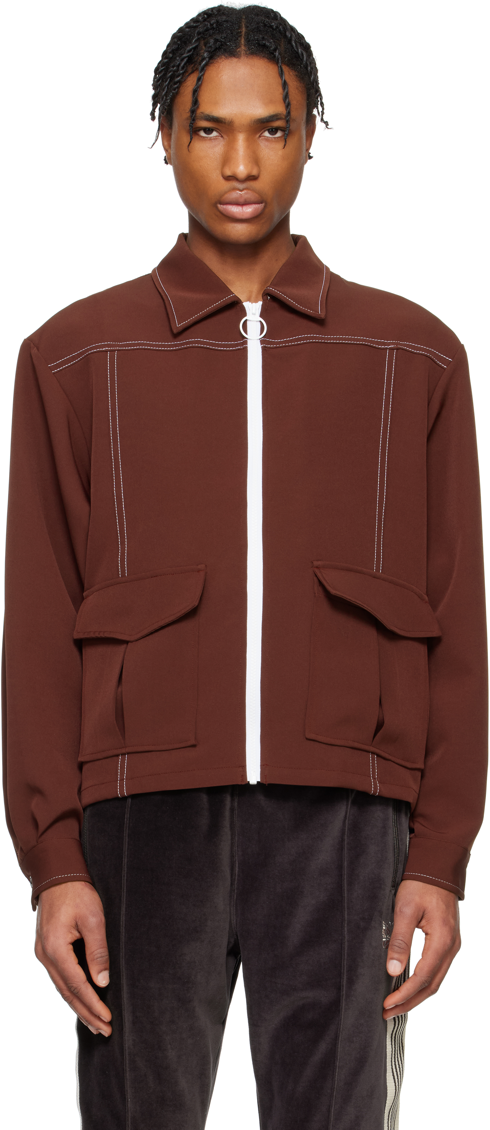 Navy Stitched Sport Jacket