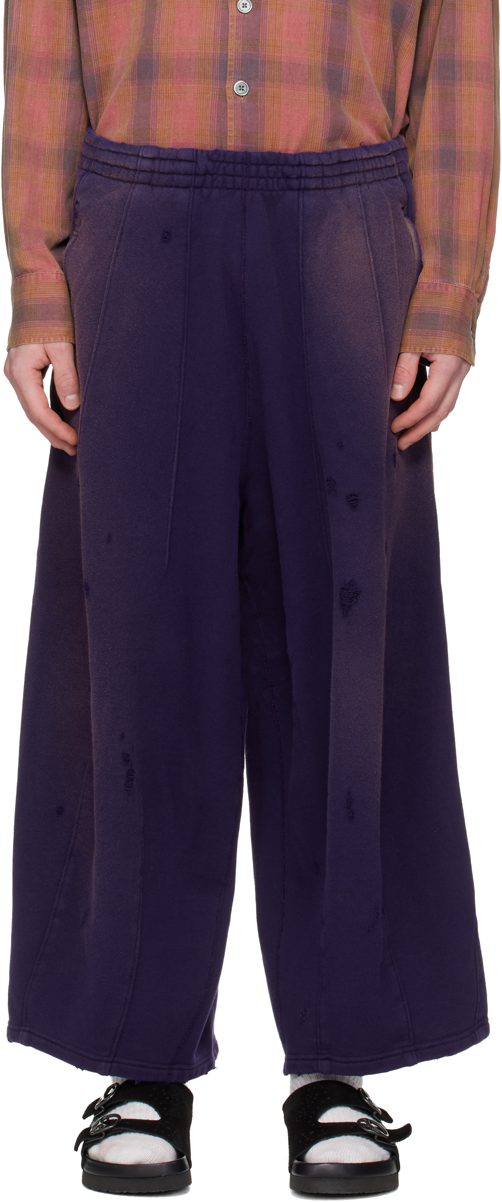 NEEDLES Purple Darts H.D. Sweatpants