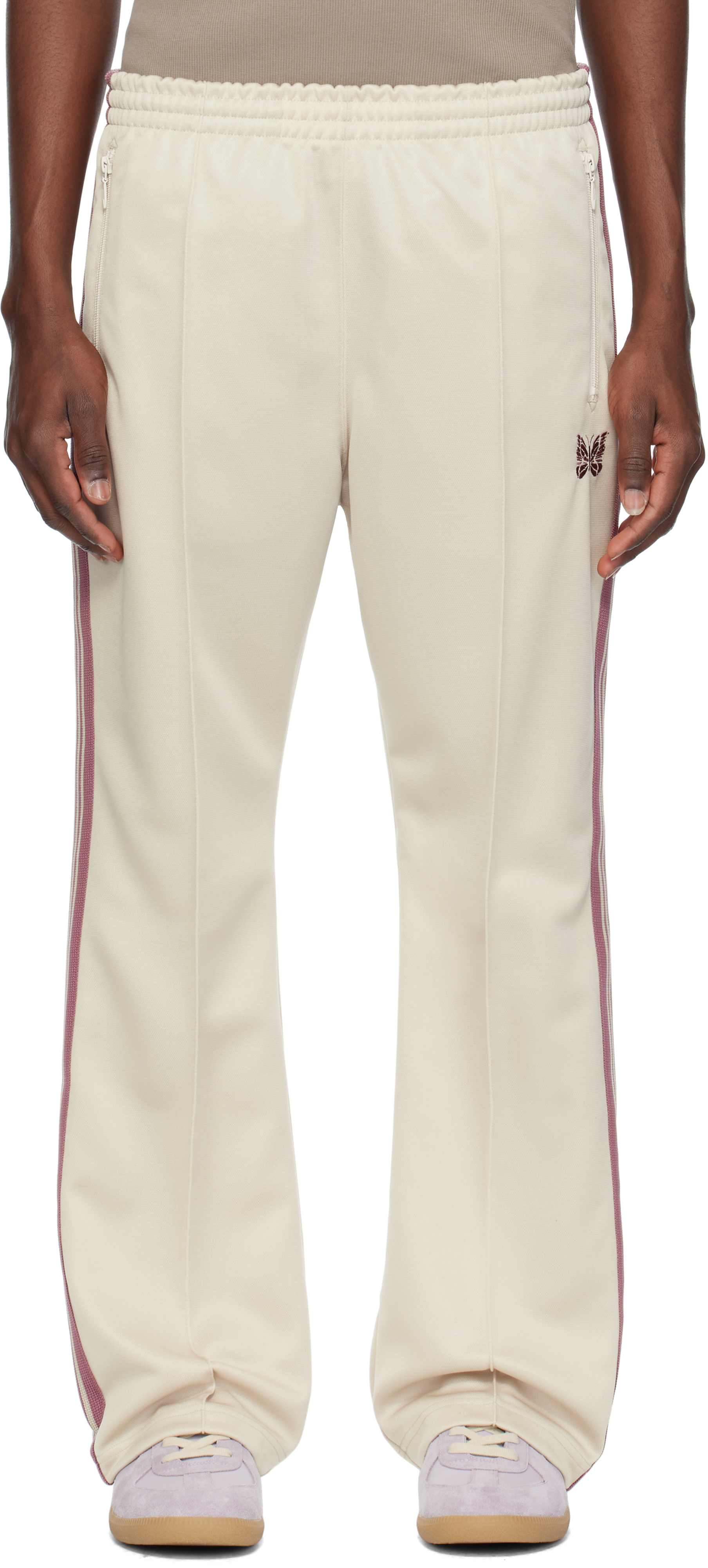 【新品未使用】Needles Boot-Cut Track Pant  Purple Boot-Cut Track Pants by NEEDLES on Sale