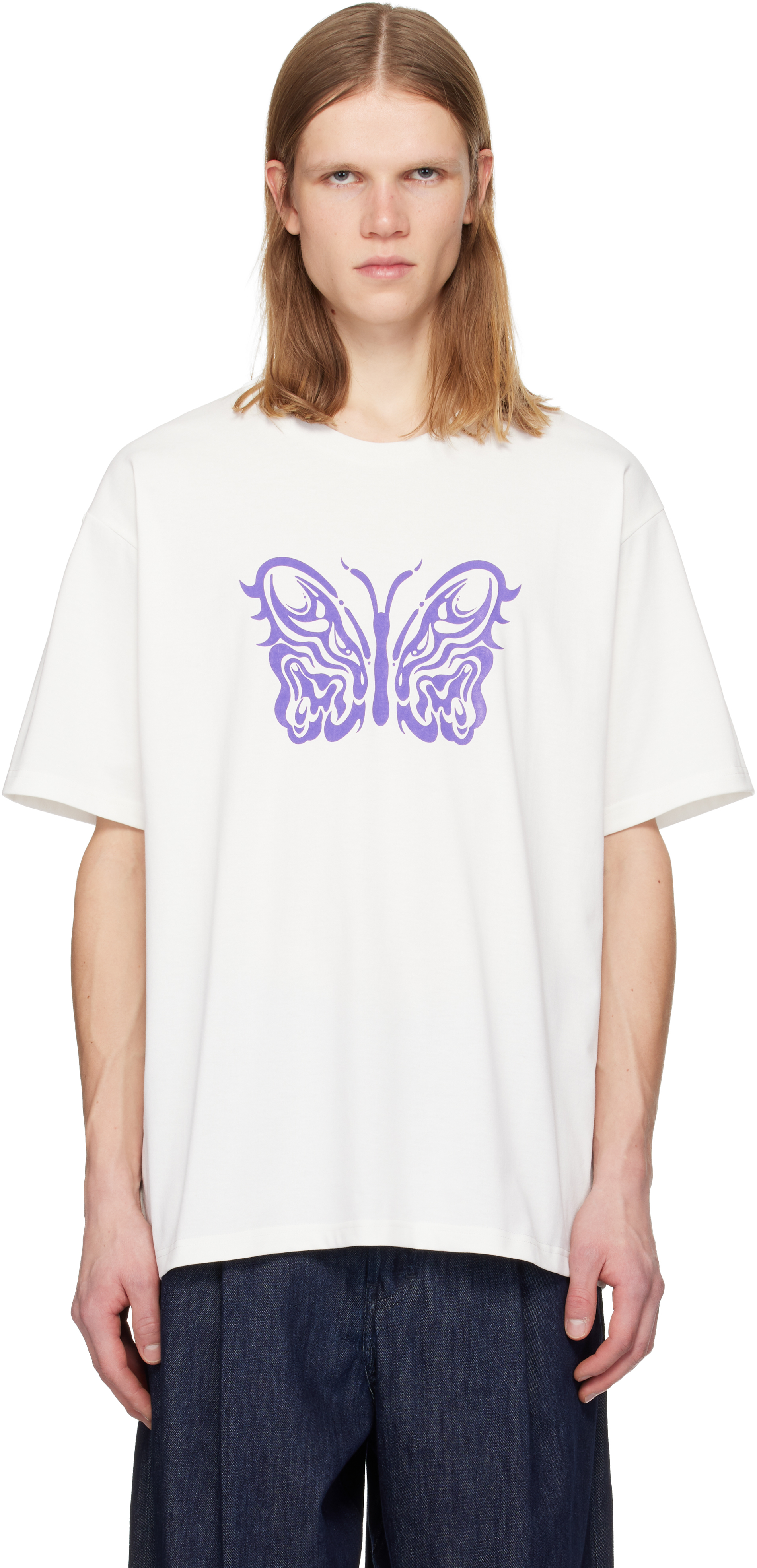 NEEDLESのオフホワイト Kae Tanakaエディション S/S クルーネックT