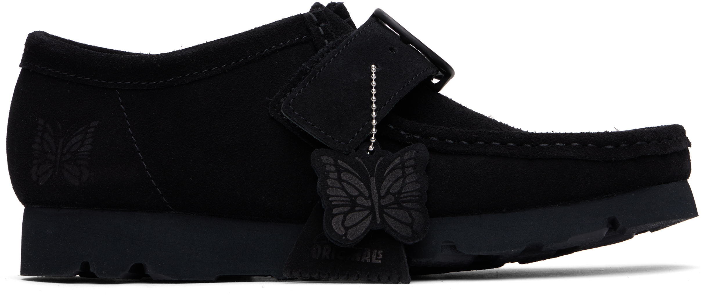 Black Clarks Originals Edition Walla Strap Lo Loafers