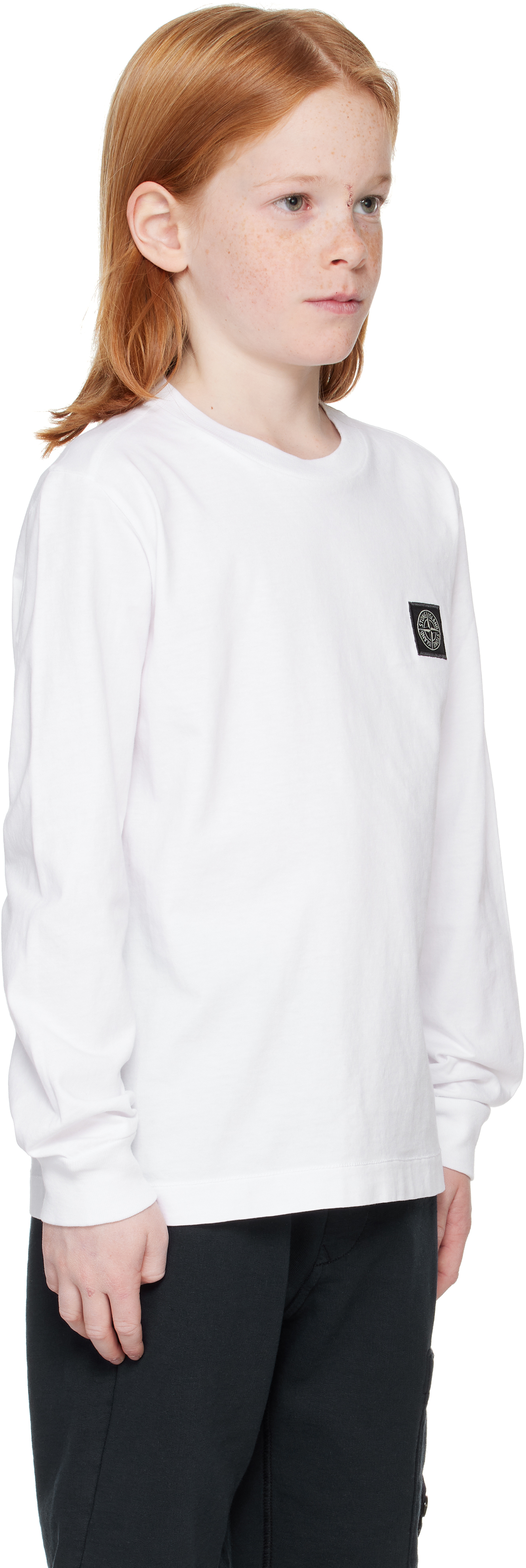 Stone Island Kids White 20447 30/1 Cotton Jersey T-shirt In V0001 White