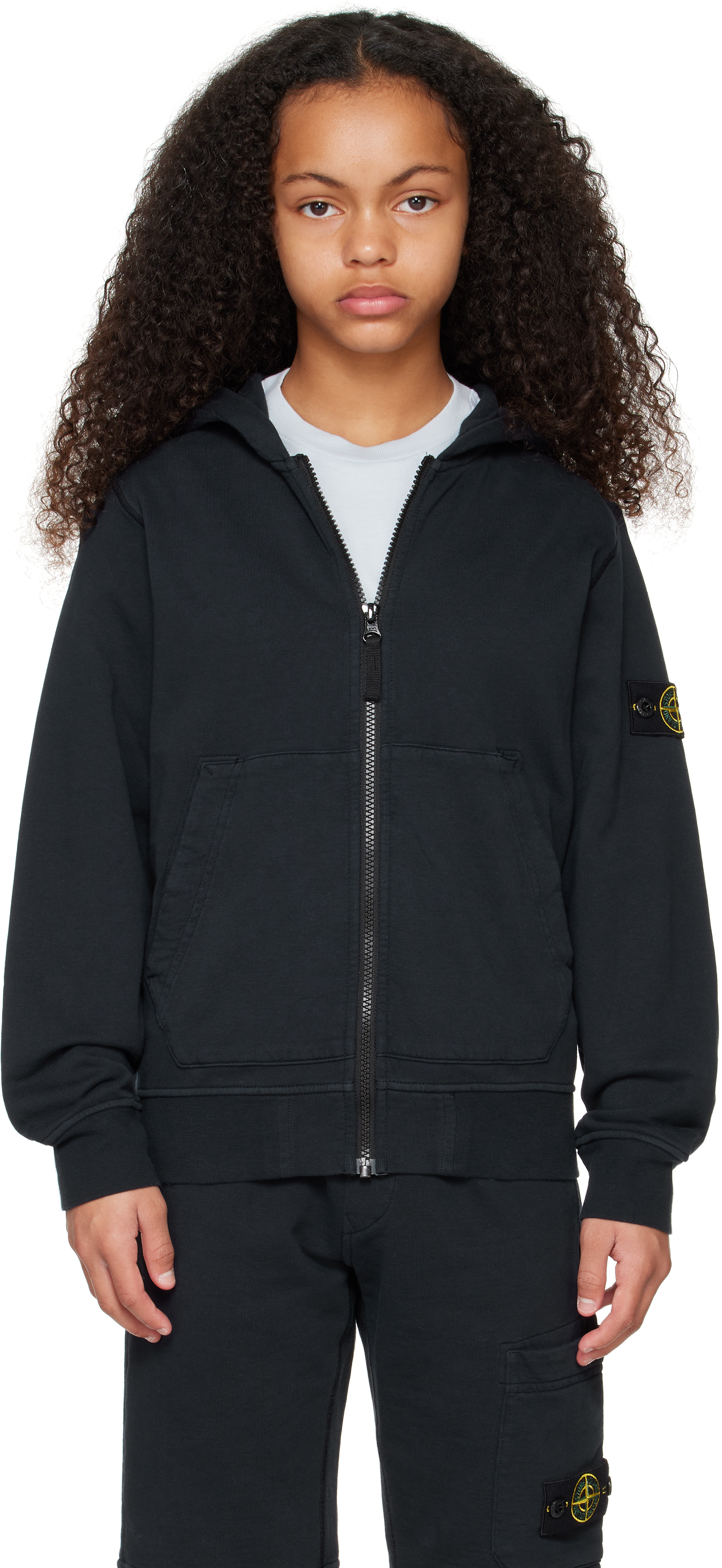 Stone Island Junior Kids Navy 60720 Organic Cotton Hoodie In V0020 Navy