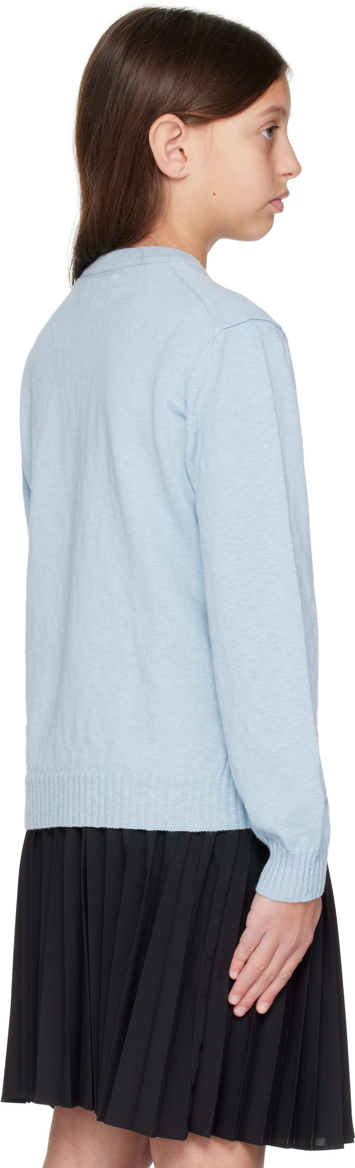 Stone Island Kids Blue Crewneck Sweater In V0041 Sky Blue