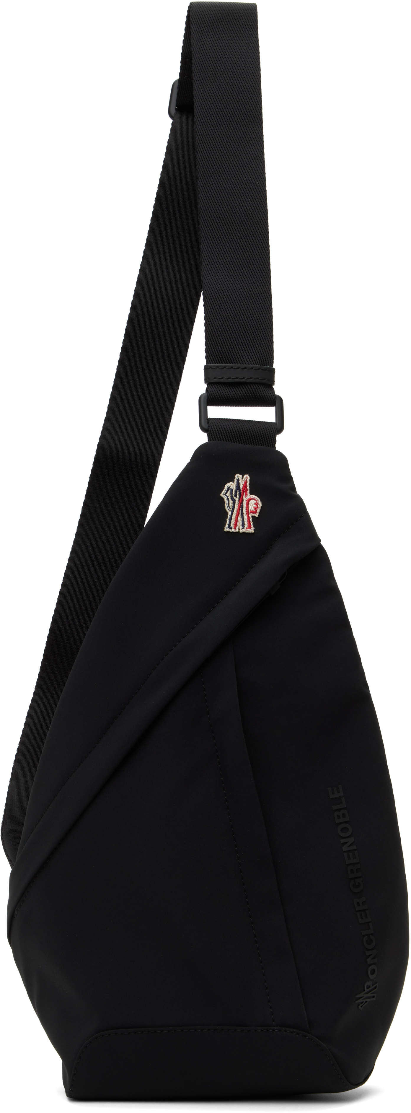 Shop Moncler Black Cross Body Backpack In 999 - Black