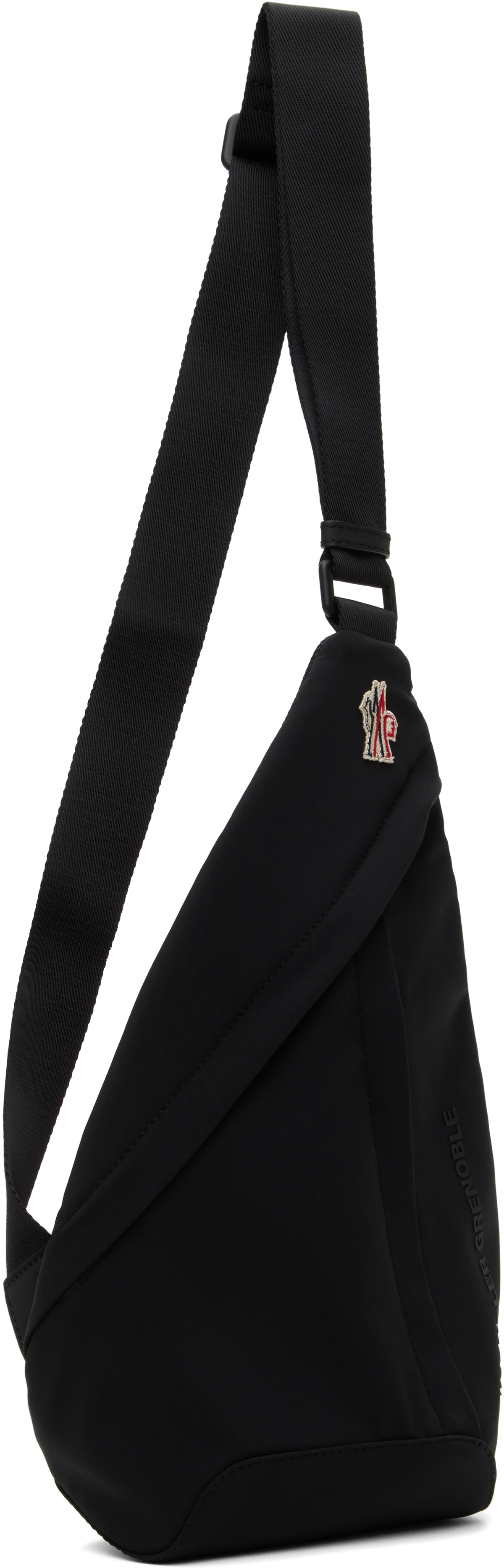 Shop Moncler Black Cross Body Backpack In 999 - Black