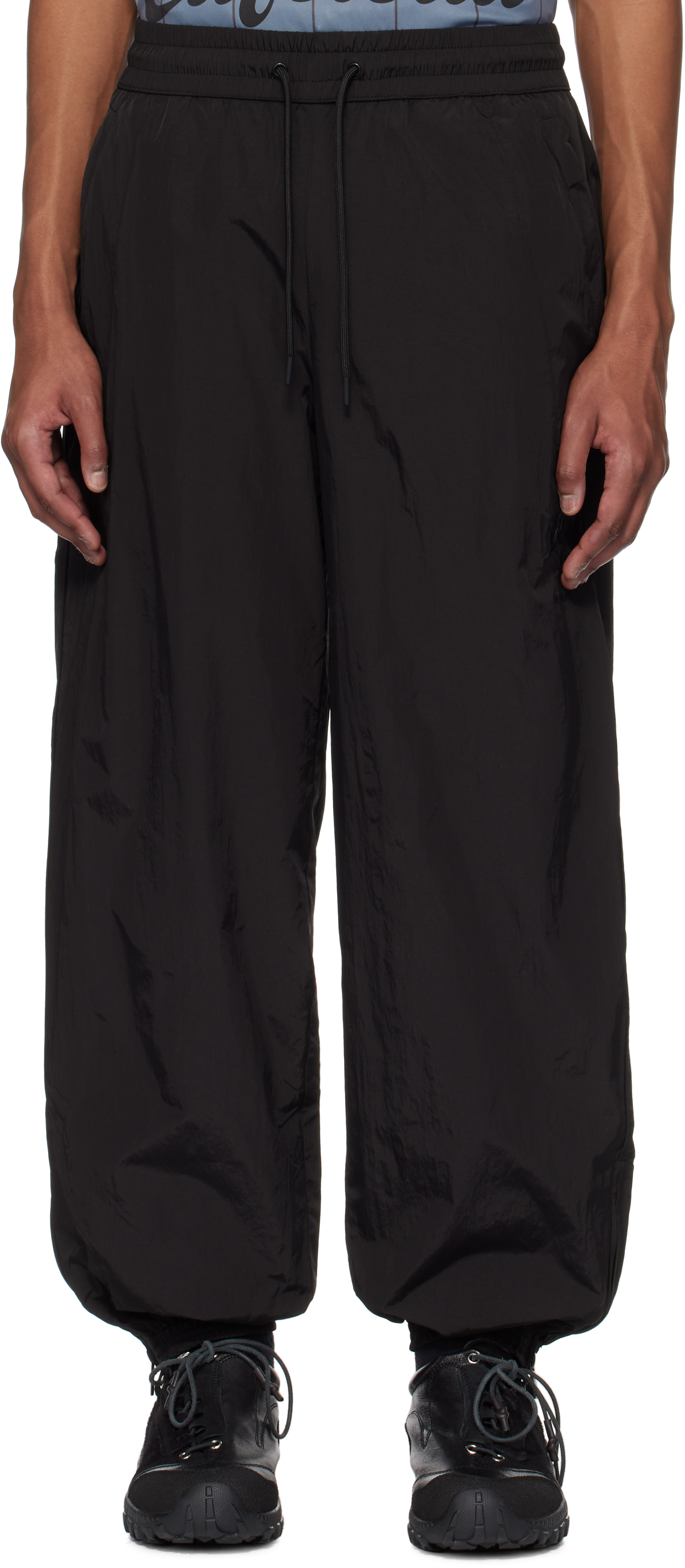 Black Relaxed Track Trousers