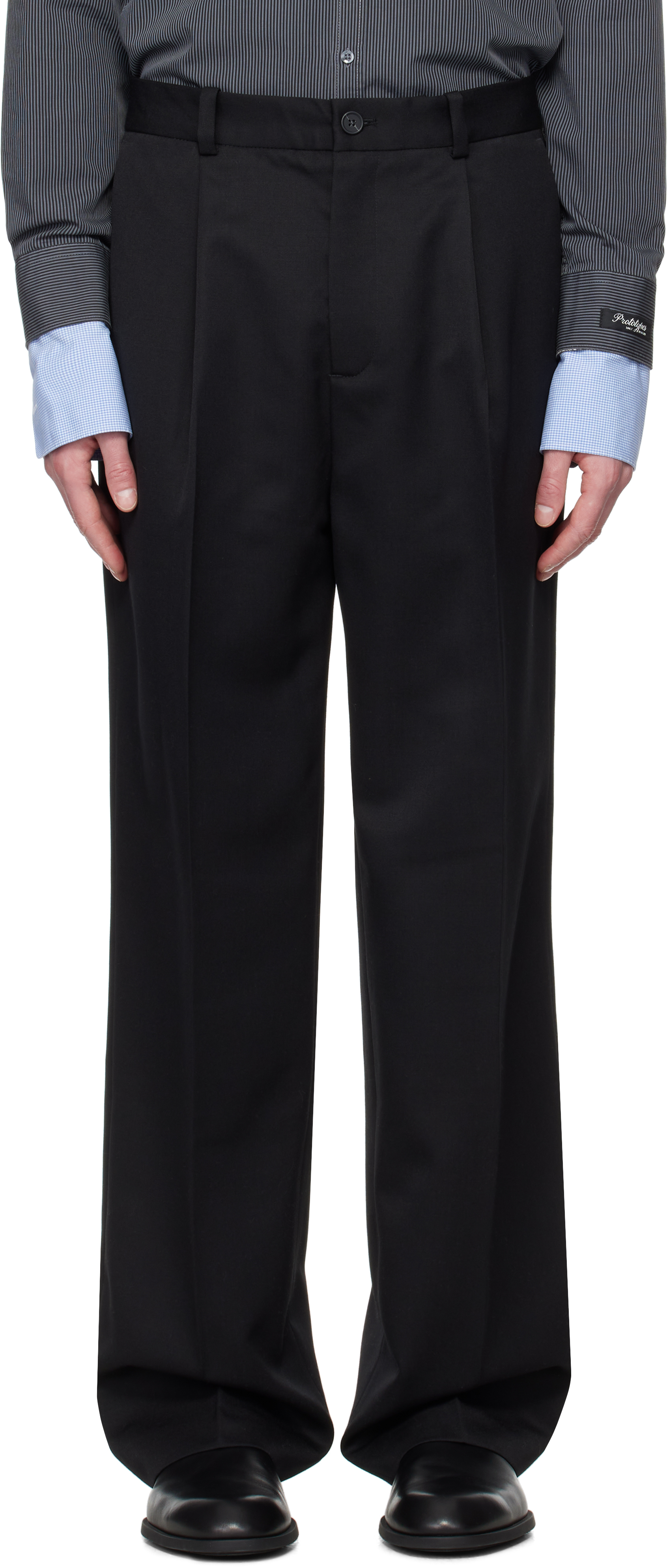 Han Kjobenhavn Black Boxy Suit Trousers