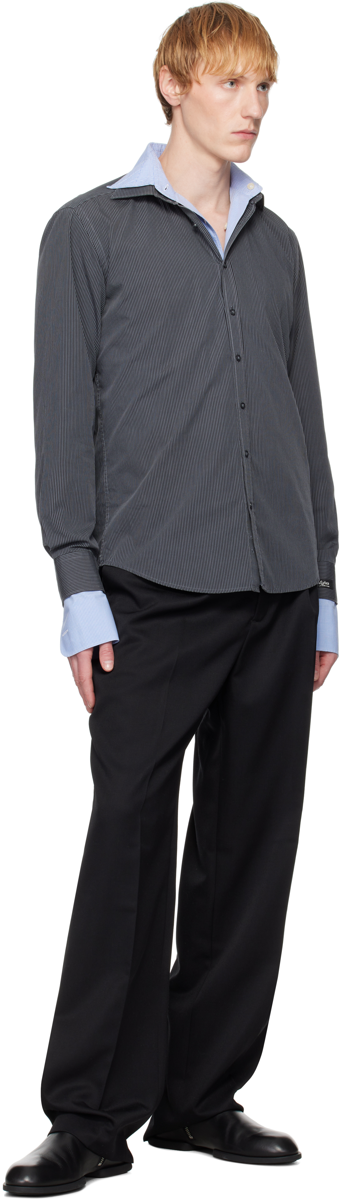 Han Kjobenhavn Black Boxy Suit Trousers | ModeSens