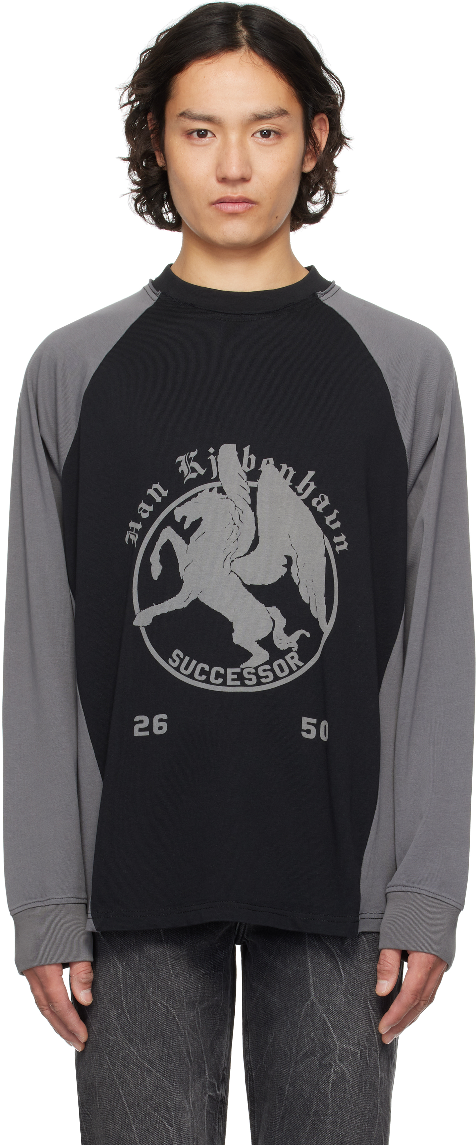【関税込み】Han Kjobenhavn SSENSE限定 ブラック Tシャツ Han Kjøbenhavn cotton t-shirt PRM EU
