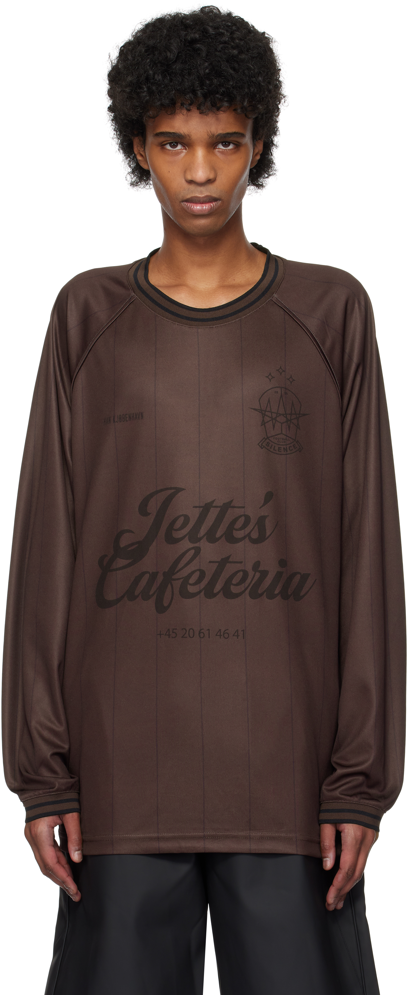 Burgundy Logo Football LS T-shirt