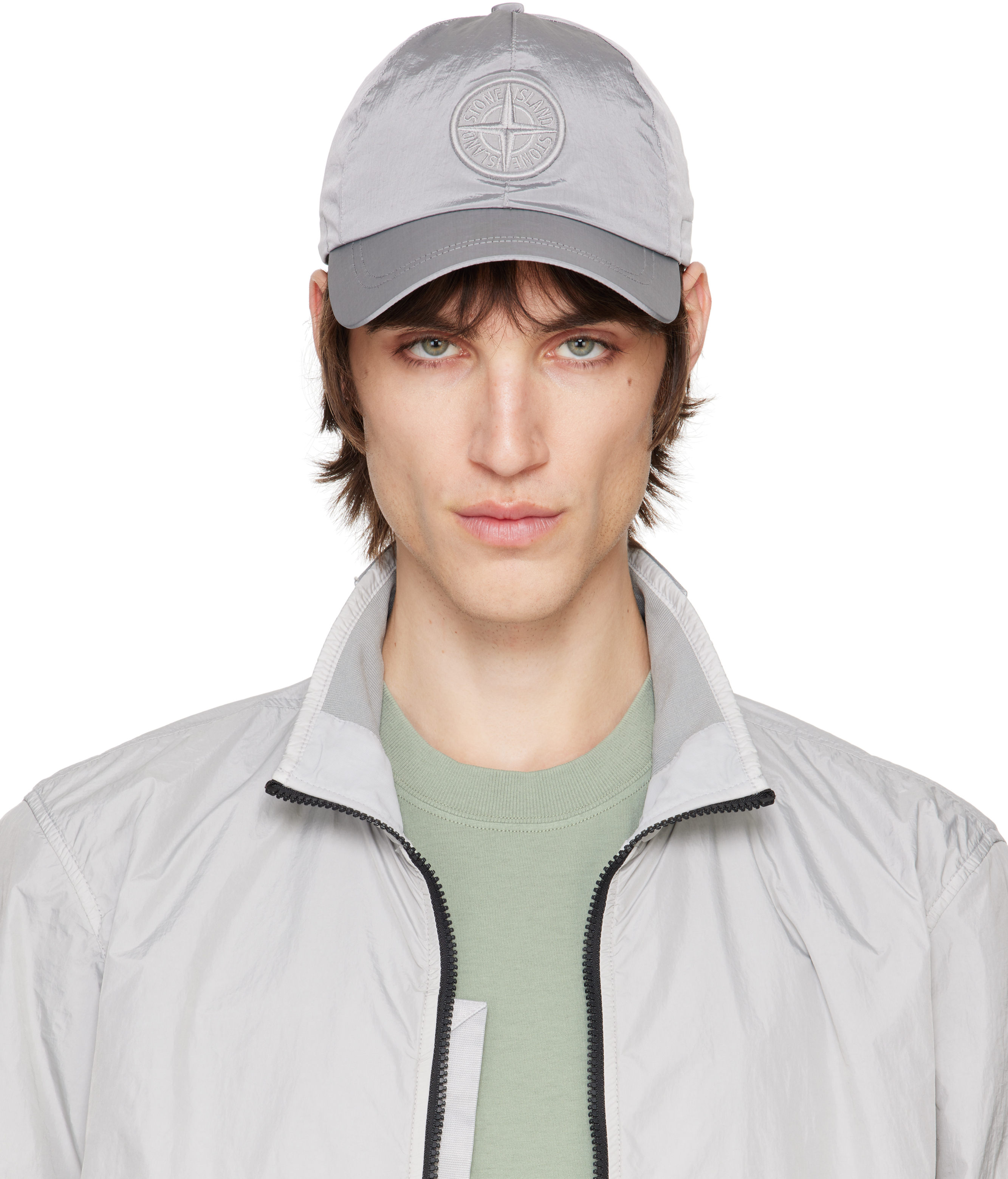 Gray Nylon Metal ECONYL Cap