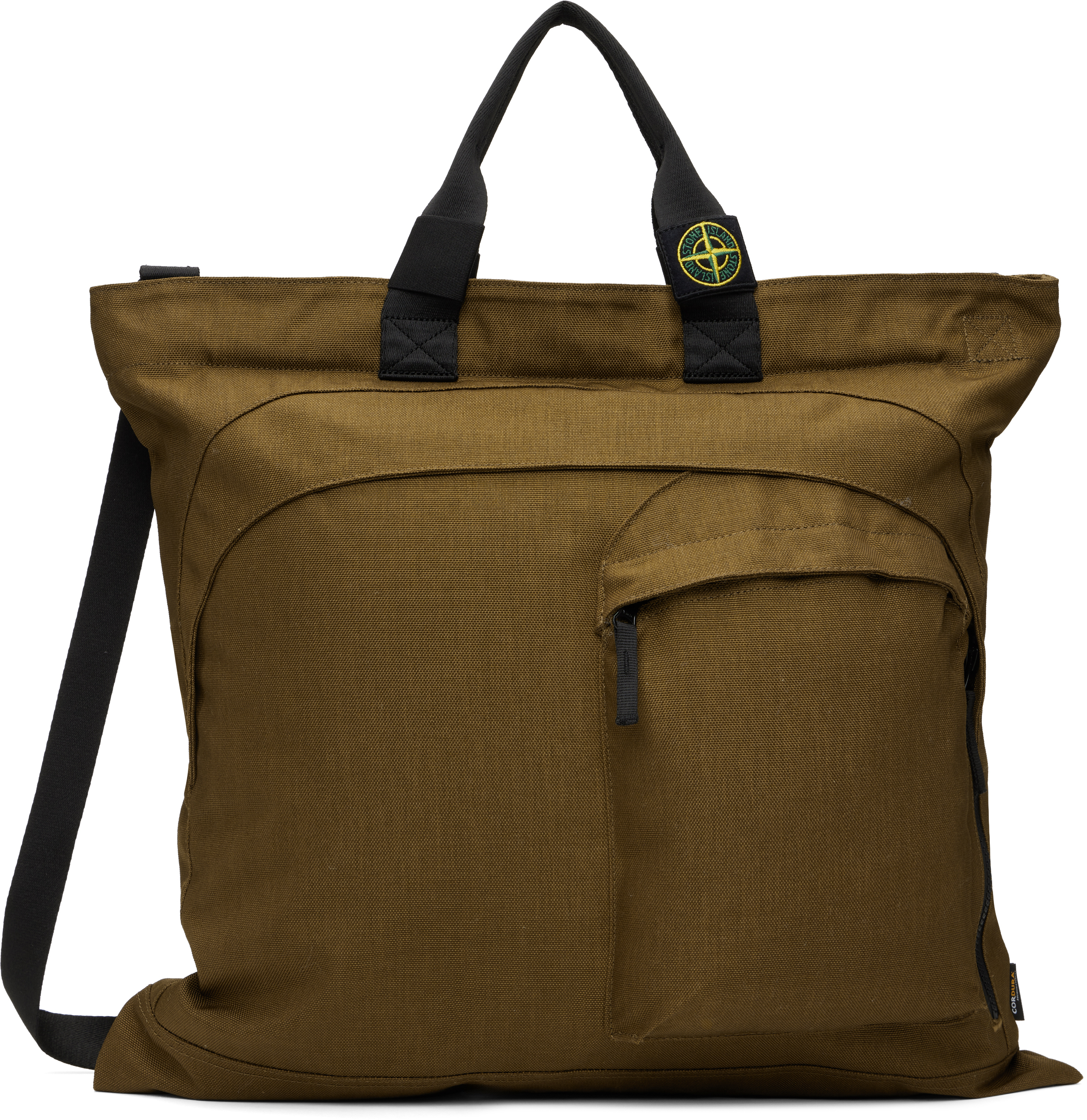 STONE ｜ (9200015 Resin Treated Cordura 1500 Tote Beige Resin Treated Cordura 1500 Tote by Stone Island on Sale