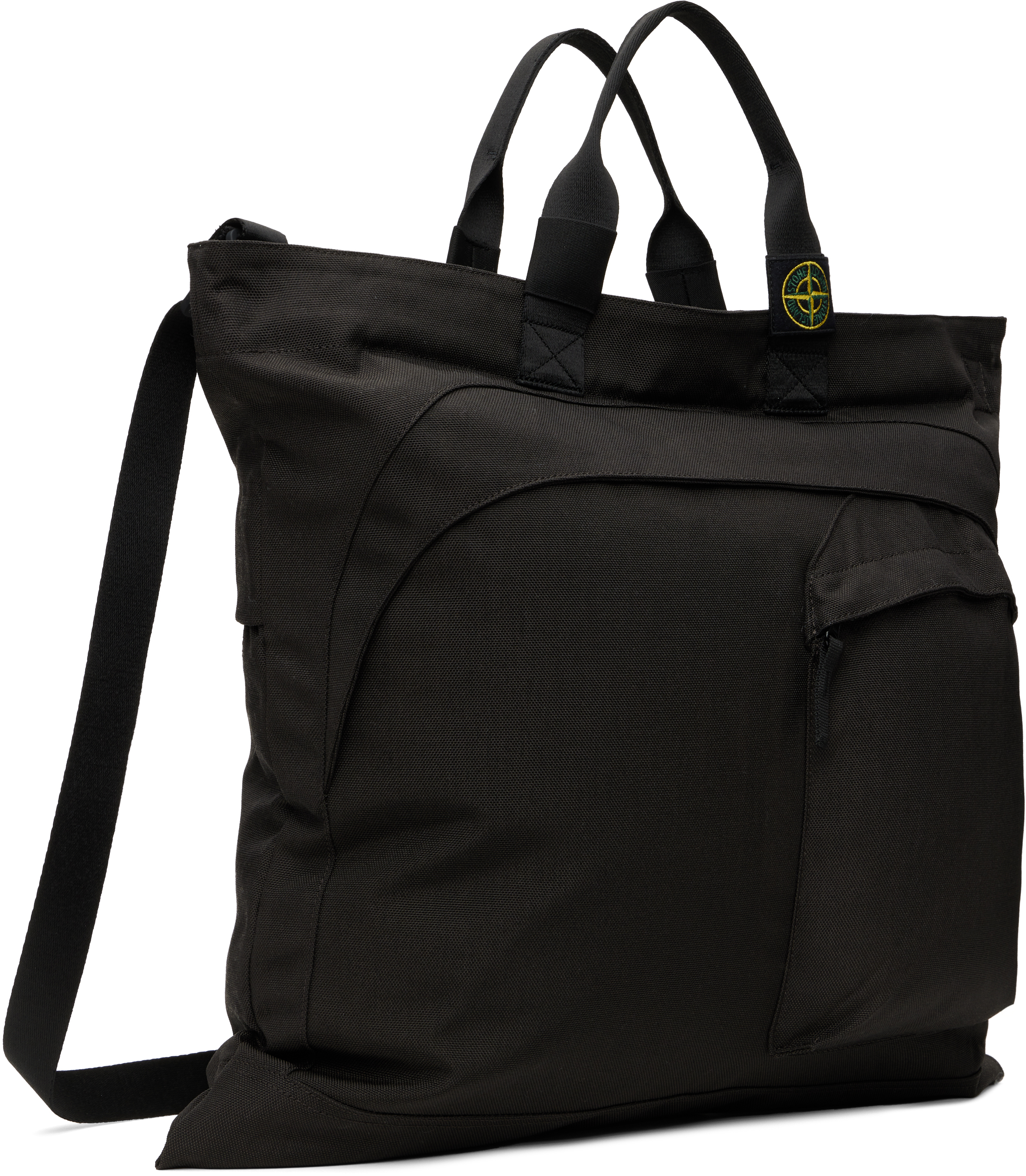 Shop Stone Island Gray Resin Treated Cordura 1500 Tote In V0062 Lead Grey