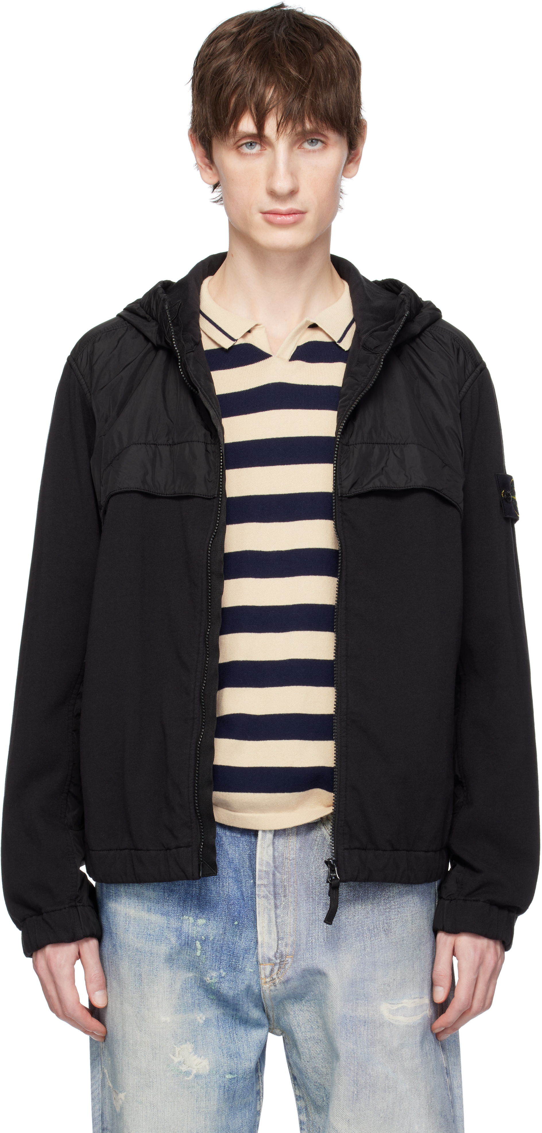 Black Crinkle Reps NY Jacket