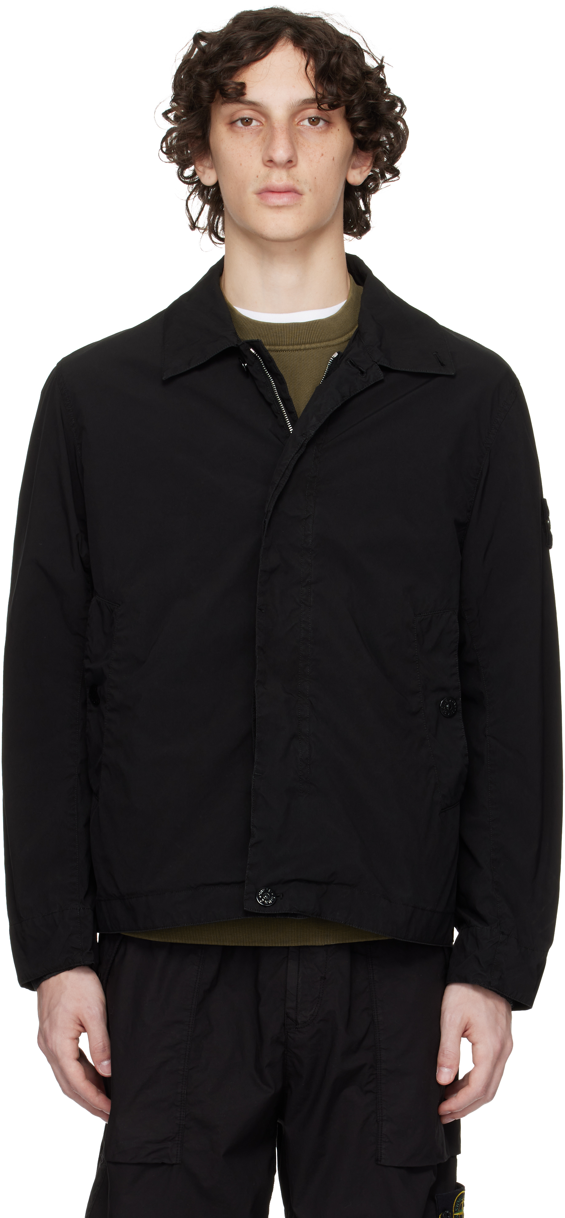 Stone Island Black Light Compact Touch Poly-tc Jacket