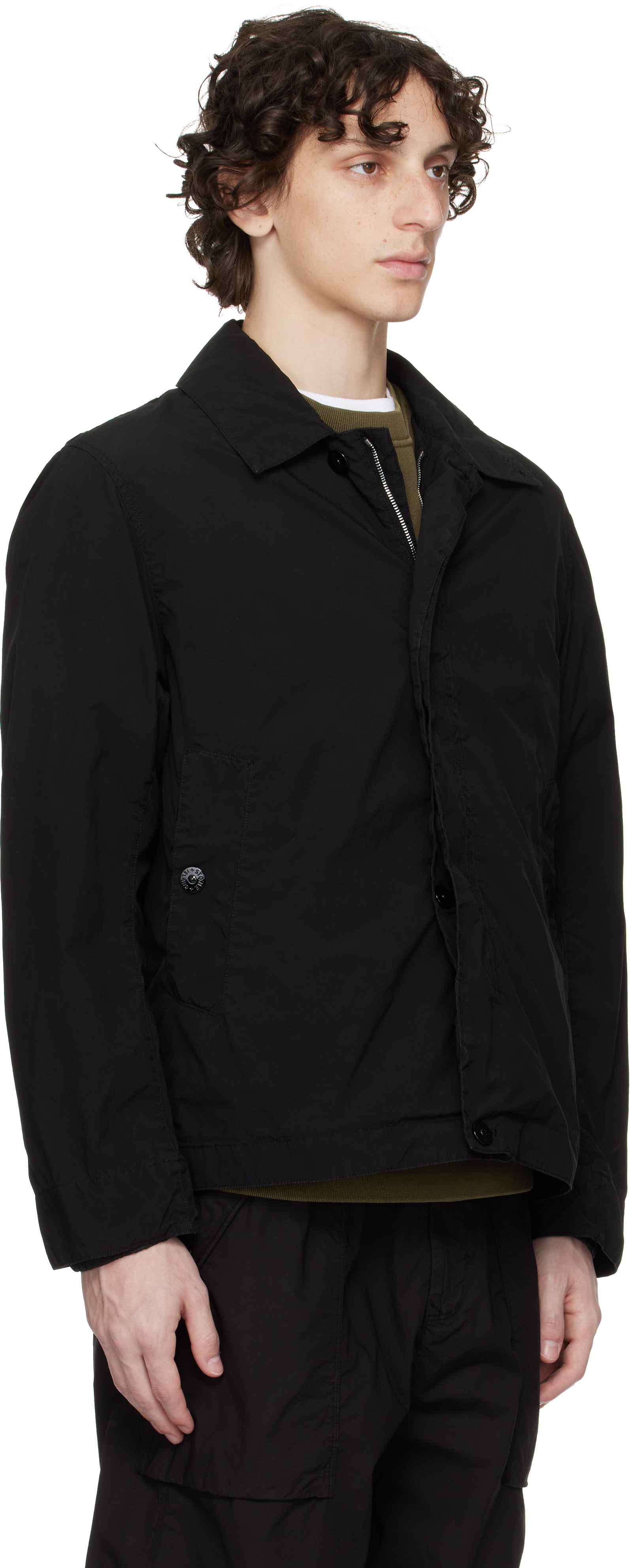 Stone Island Black Light Compact Touch Poly-tc Jacket