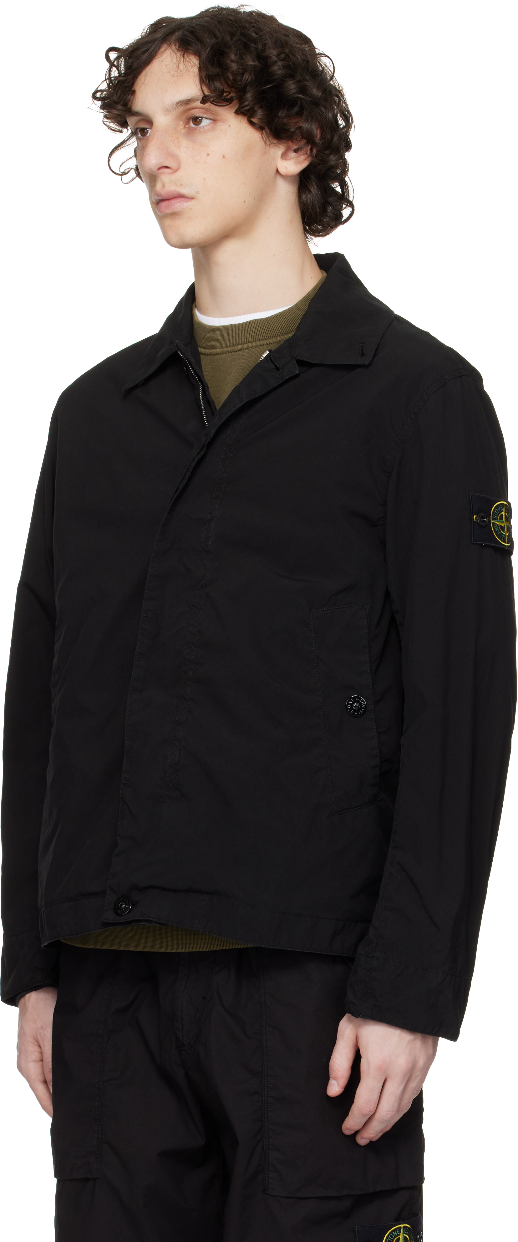 Stone Island Black Light Compact Touch Poly-tc Jacket