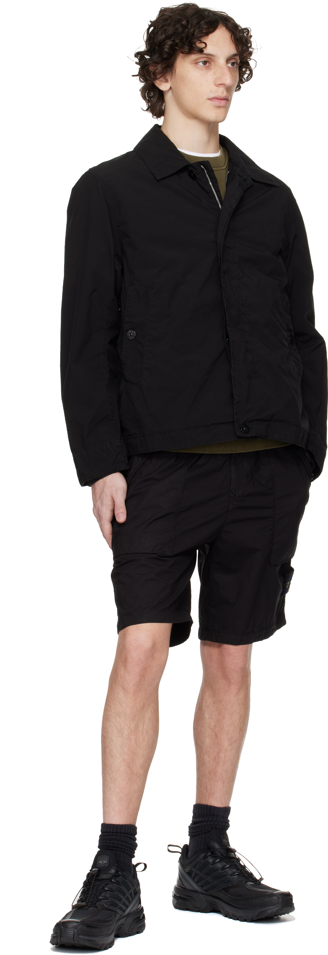 Stone Island Black Light Compact Touch Poly-tc Jacket