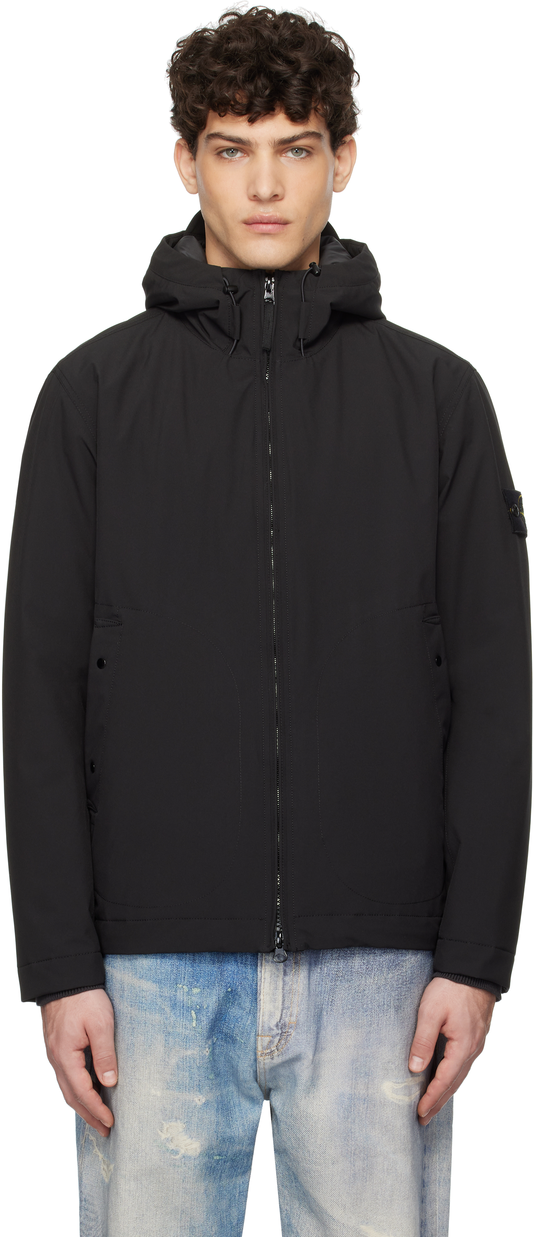 Black Short Soft Shell Jacket