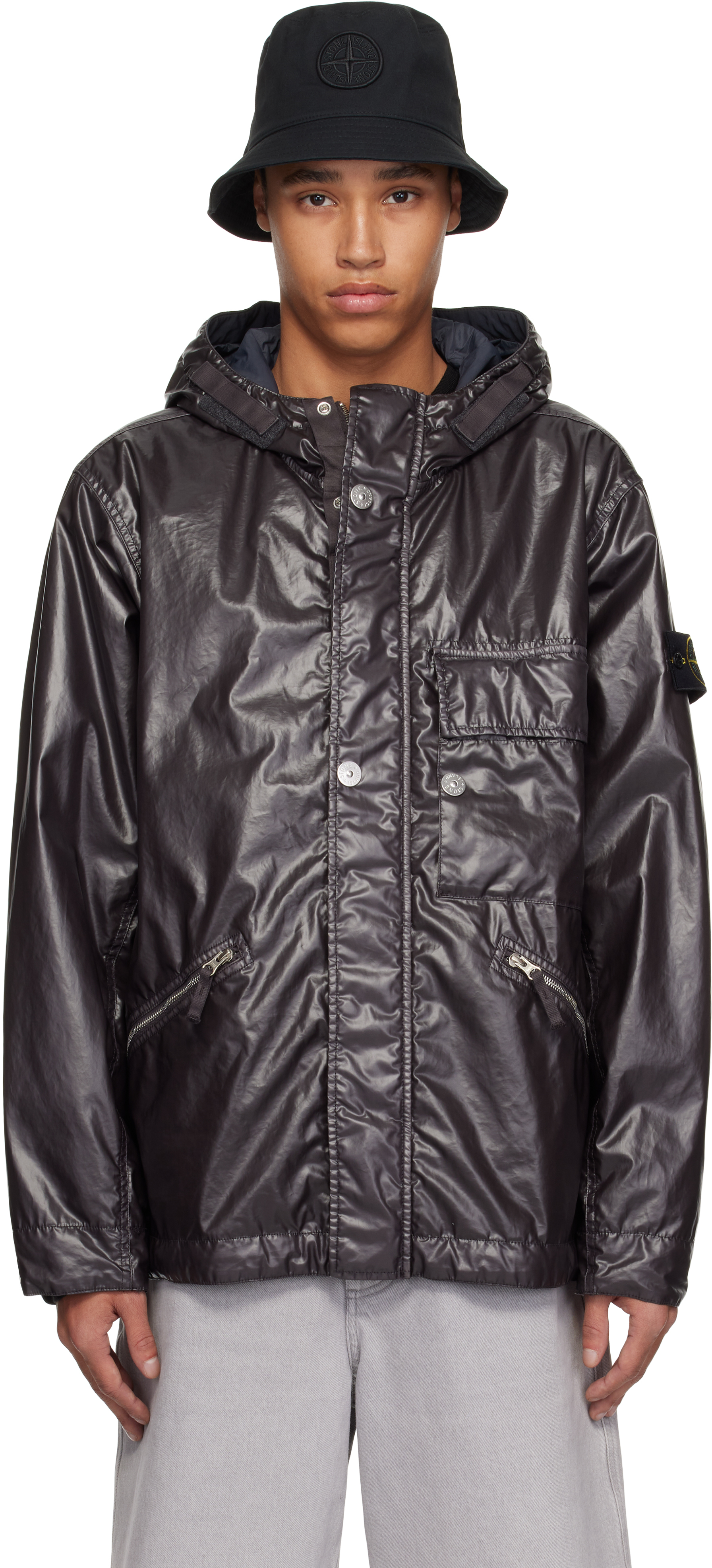 STONE  Mussola Gommata（バーガンディ） STONE ISLAND Mussola Gommata（バーガンディ）（Stone Island