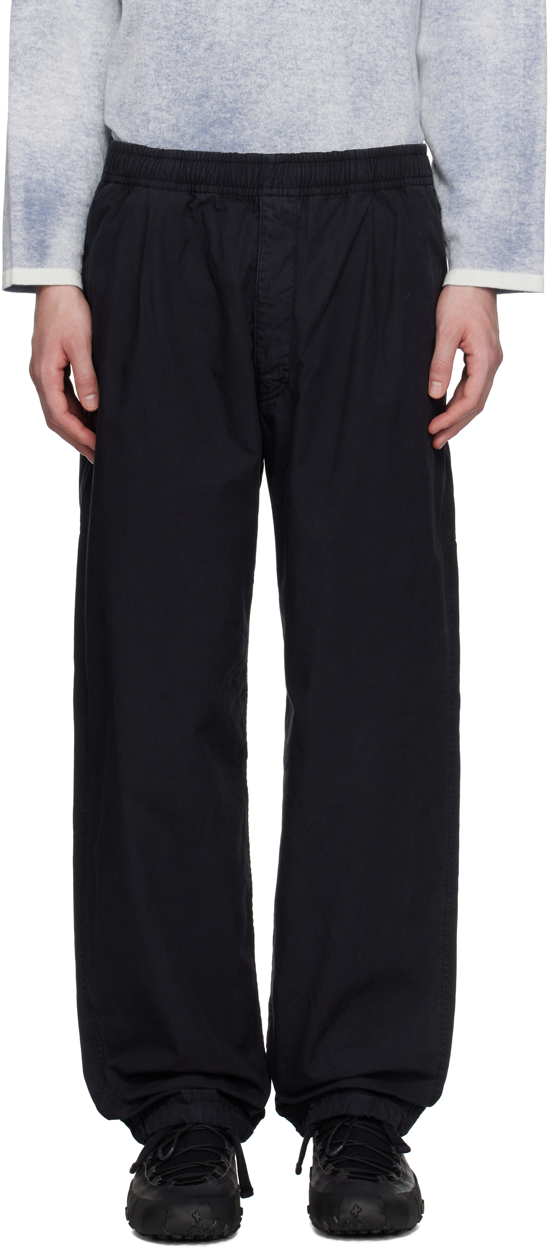 Navy Organic Cotton Tela Trousers