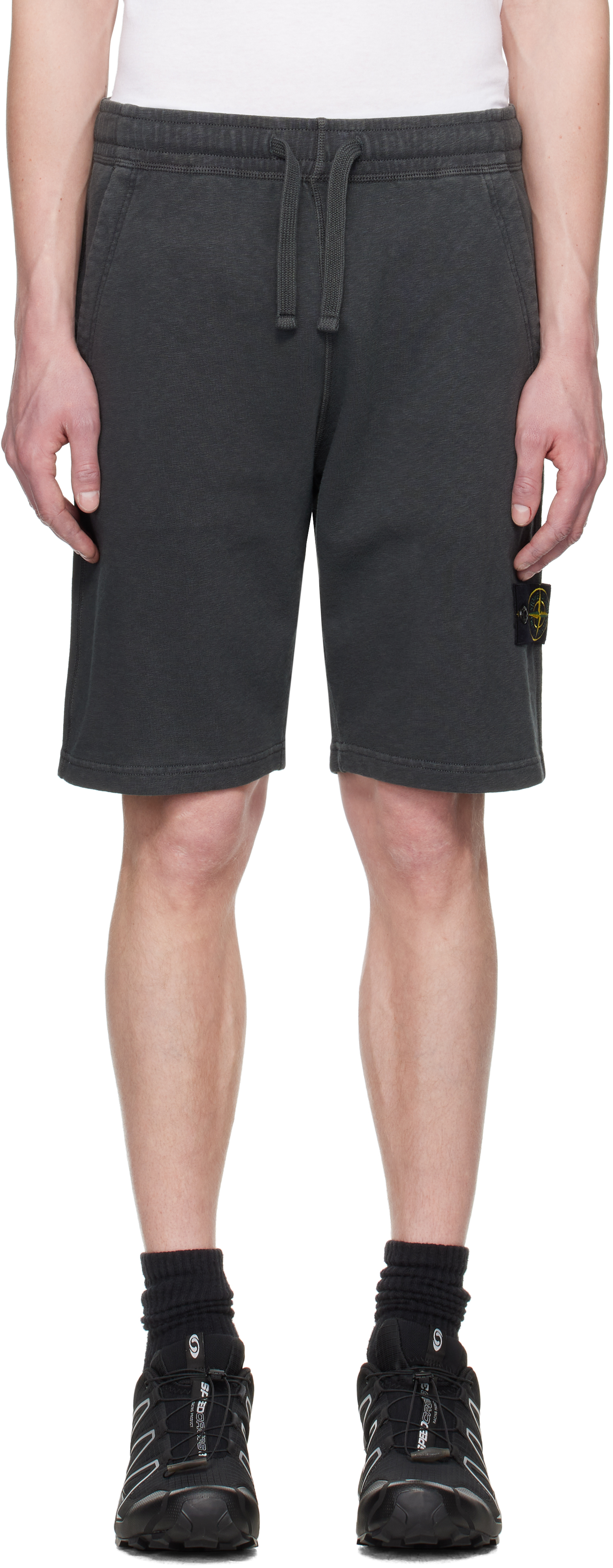 Off-White Malfilé Fleece 'Old' Effect Shorts