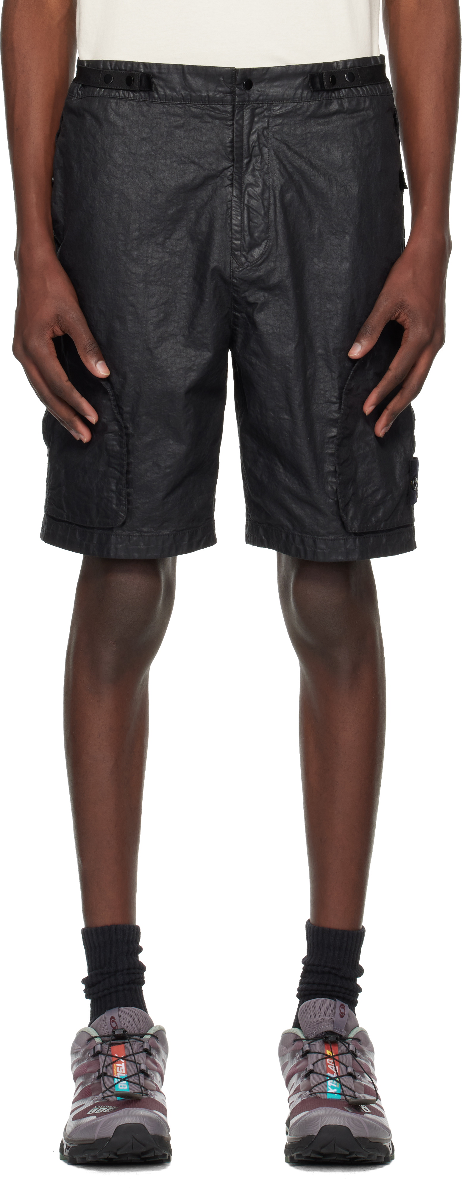 Off-White Organic Look Nylon Panama-TC Shorts