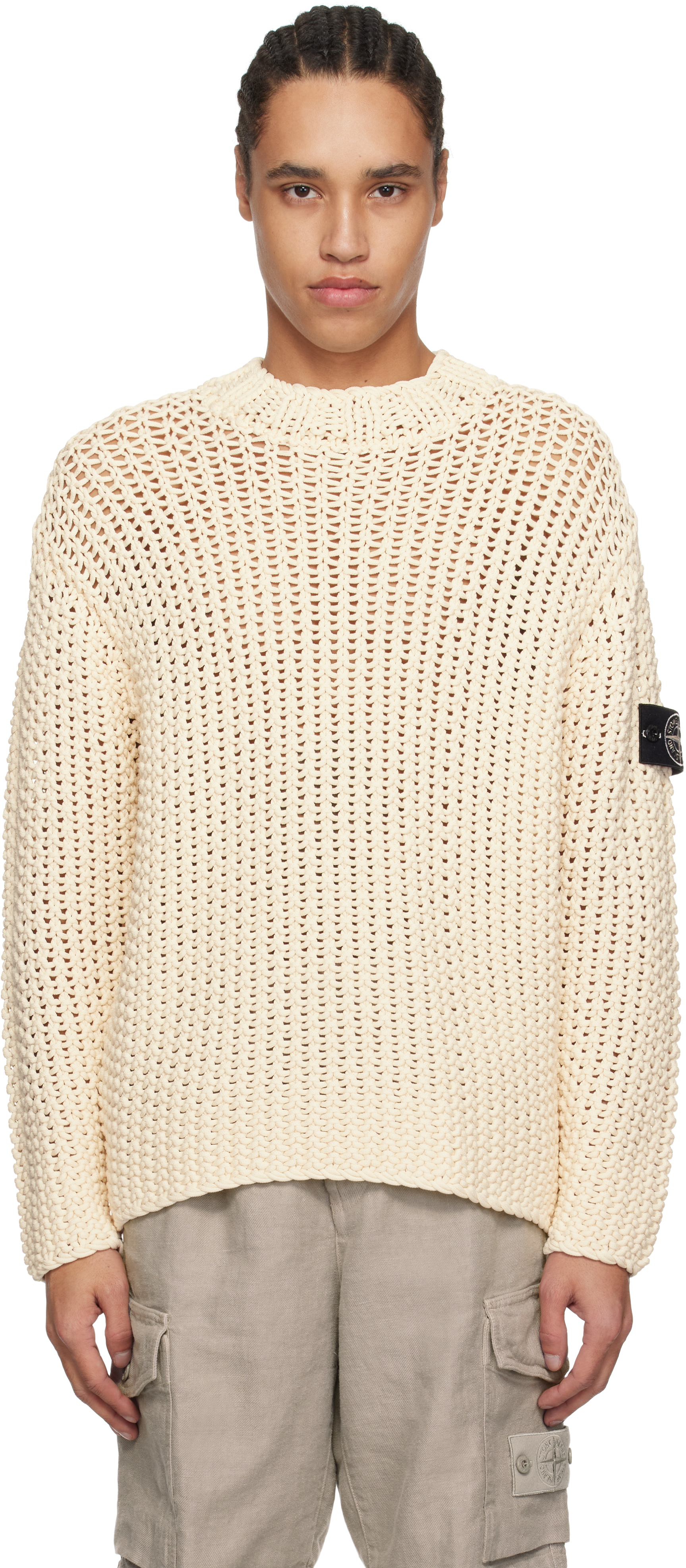 Stone Island メンズ クルーネックセーター | SSENSE 日本 Stone Island メンズ クルーネックセーター | SSENSE 日本