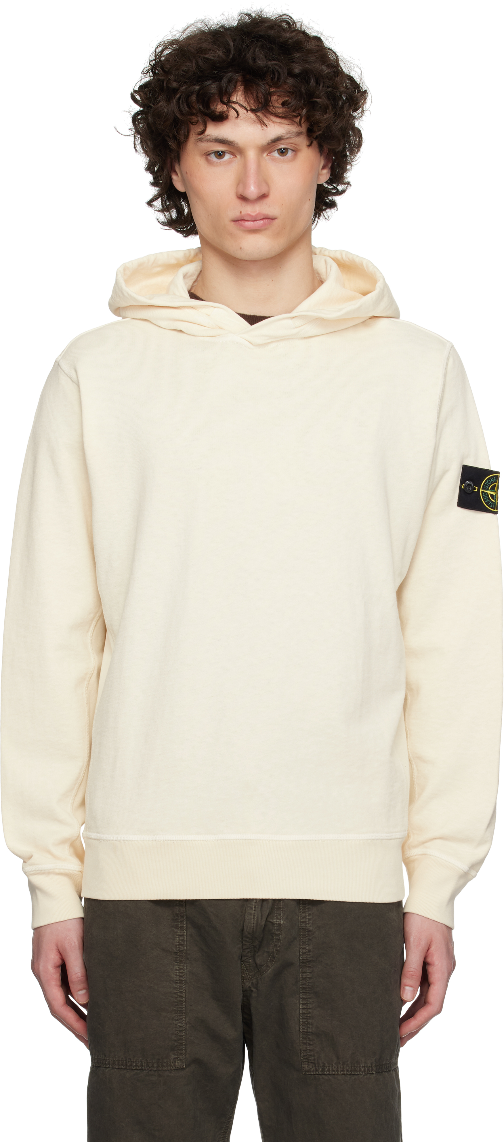 Gray Malfilé Fleece Old Effect Hoodie