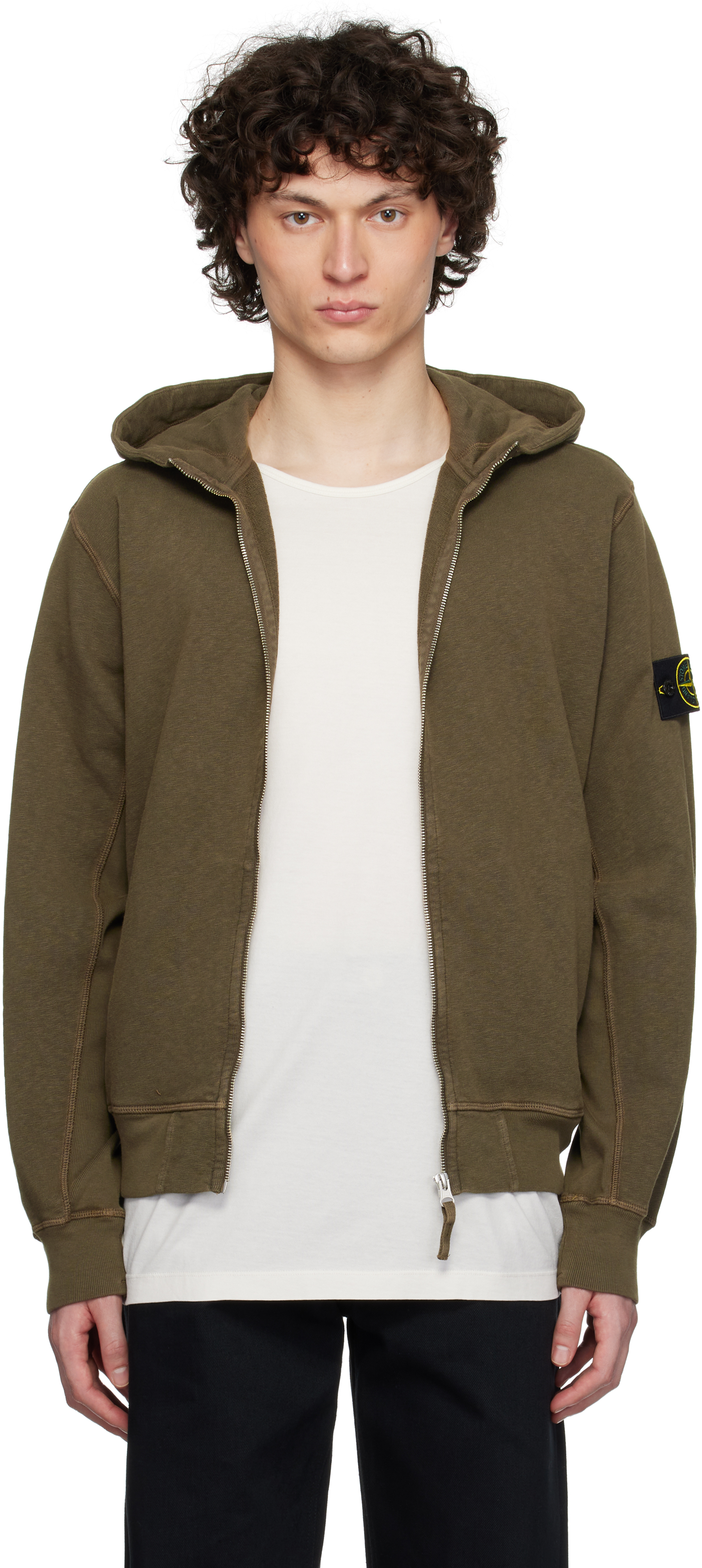 Supreme Stone Island L/S Top Black Men's - FW23 - US