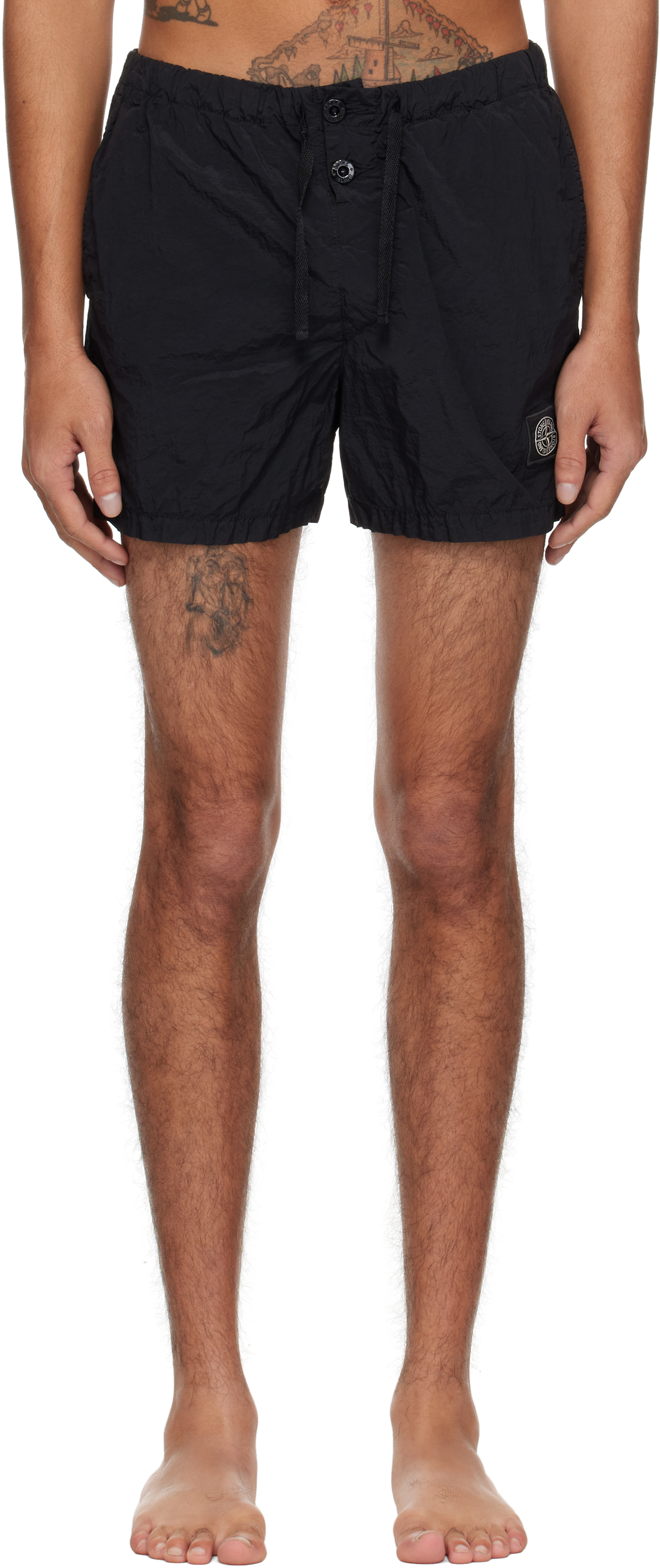 ★ stone swimwear nylonl M 黒 ★ Compass swim trunks in black - Stone Island | Mytheresa
