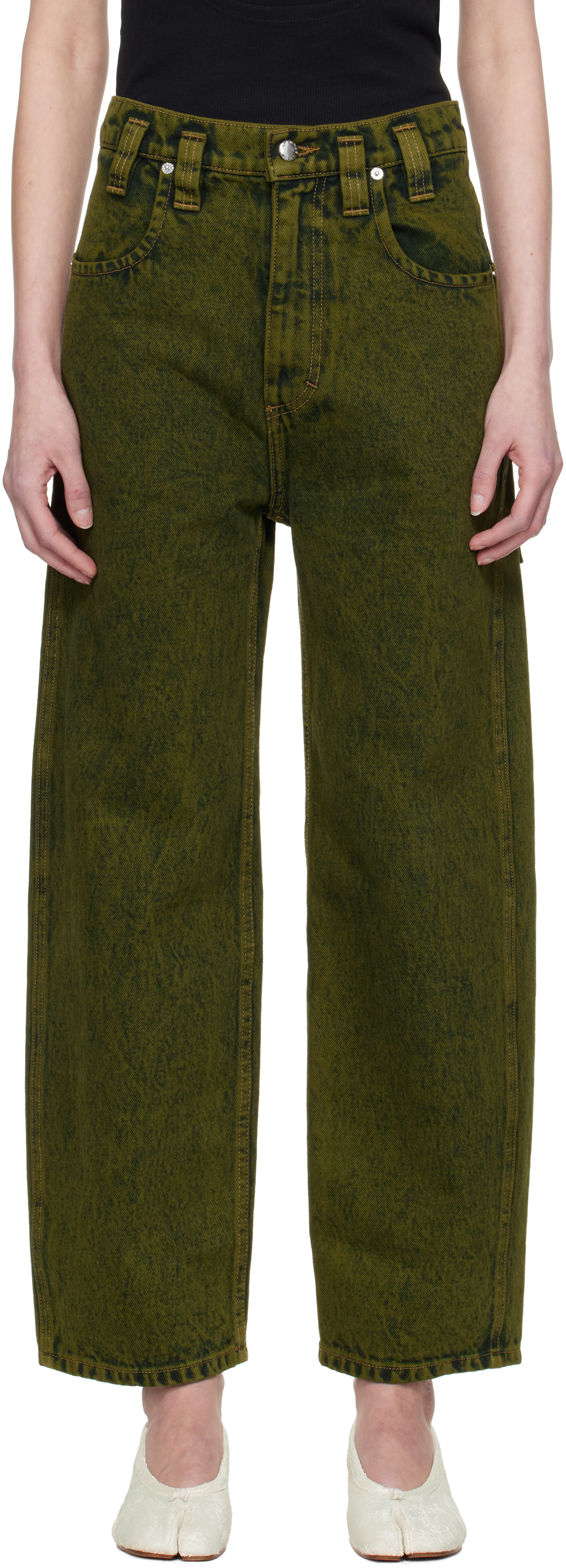 Green Baggy Jeans