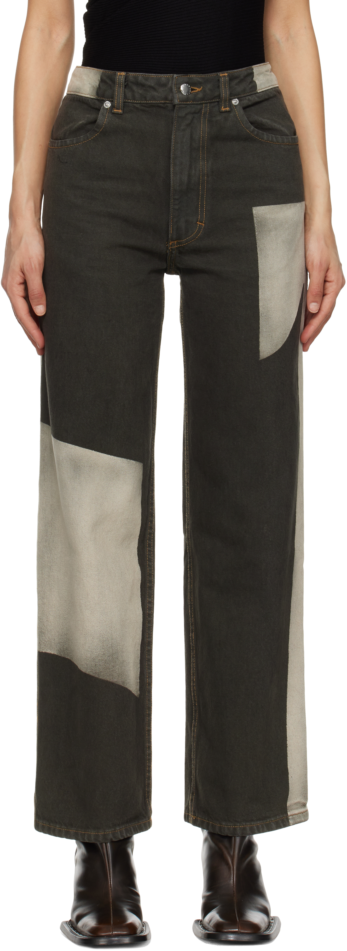eckhaus-latta-grey-wide-leg-