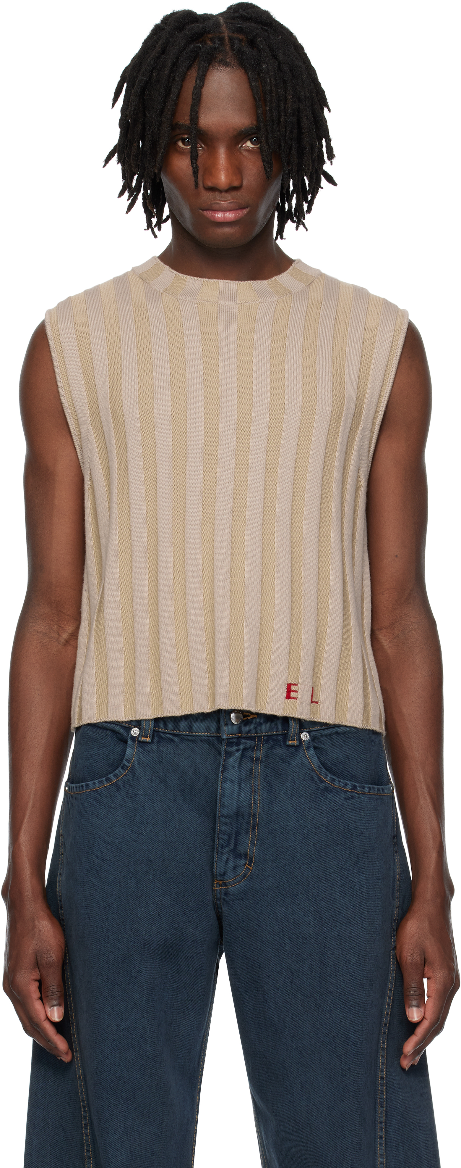 【関税込み】Eckhaus Latta ブラウン カラーブロック フーディ ECKHAUS LATTA | THE FOUR-EYED SHOP