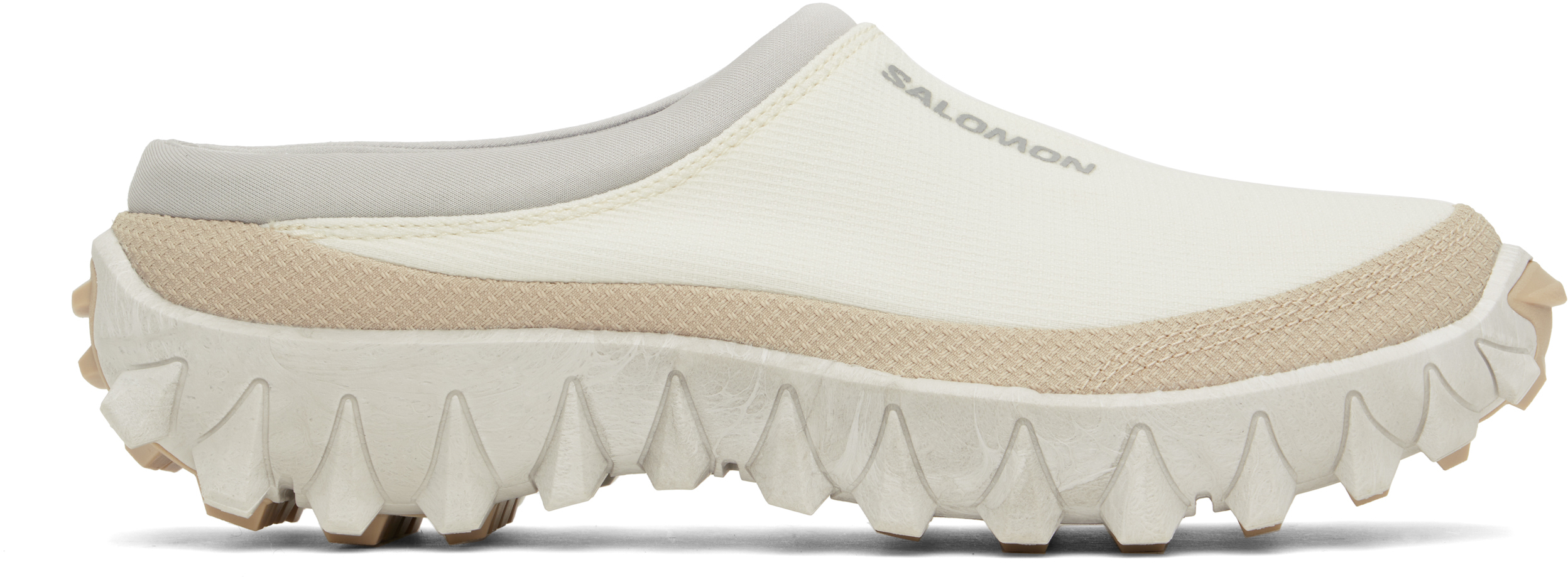 Shop Salomon Beige & Off-white Snowclog Sneakers In Vanilla Ice / Almond