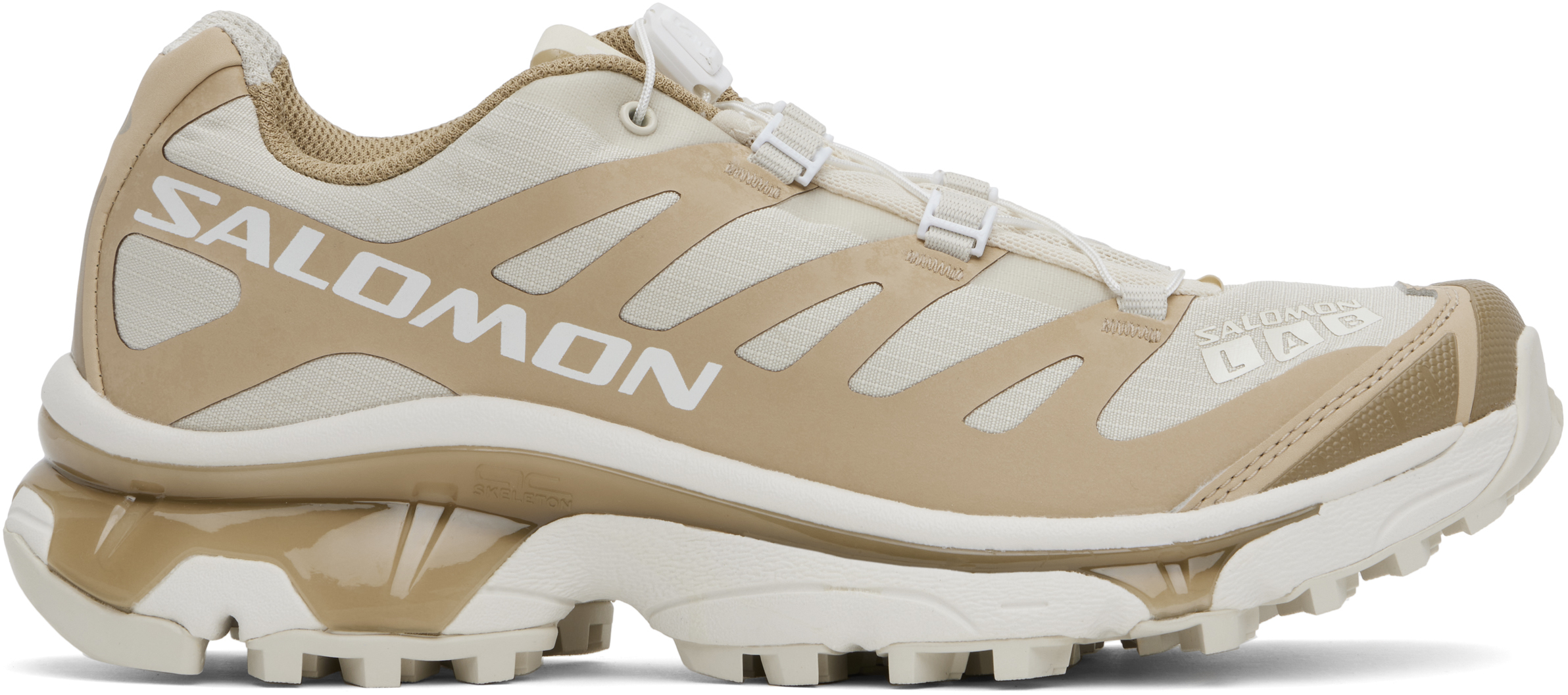 Salomon Beige Xt-4 Og Protective Sneakers In Safari/almond Milk/k