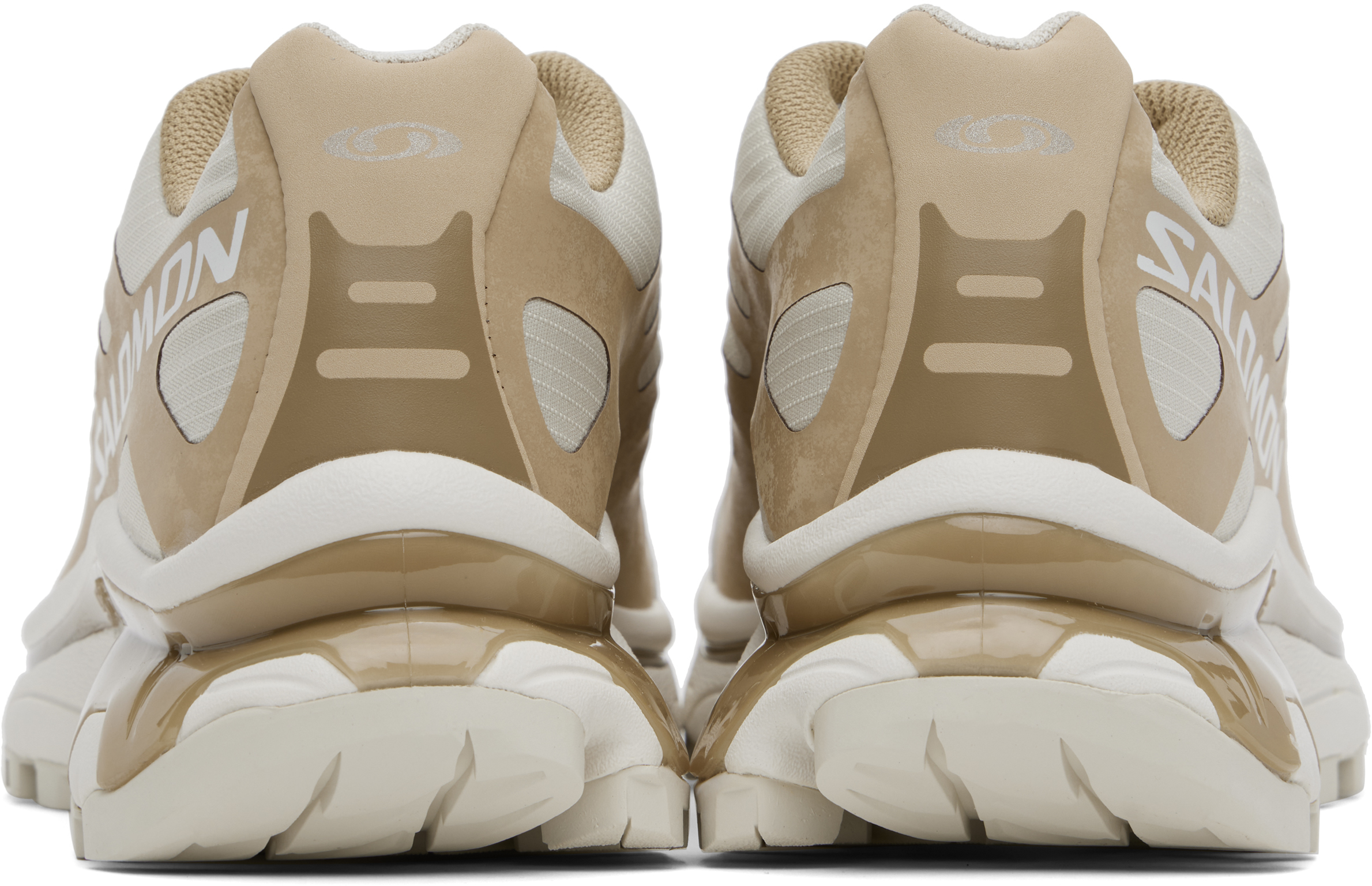 Salomon Beige Xt-4 Og Protective Sneakers In Safari/almond Milk/k