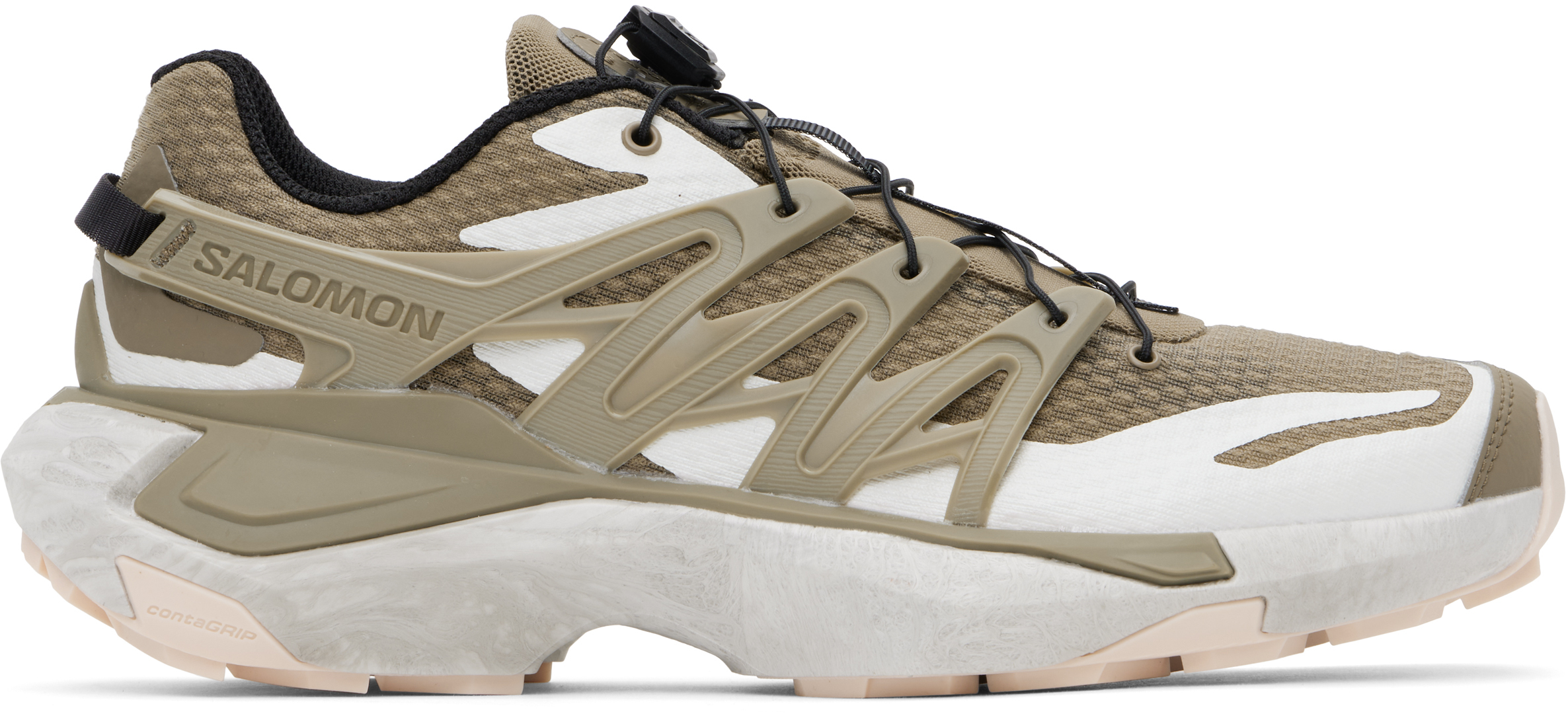【関税込み】Salomon カーキ XT PU.RE ADVANCED スニーカー Khaki XT PU.RE Advanced Sneakers by Salomon on Sale
