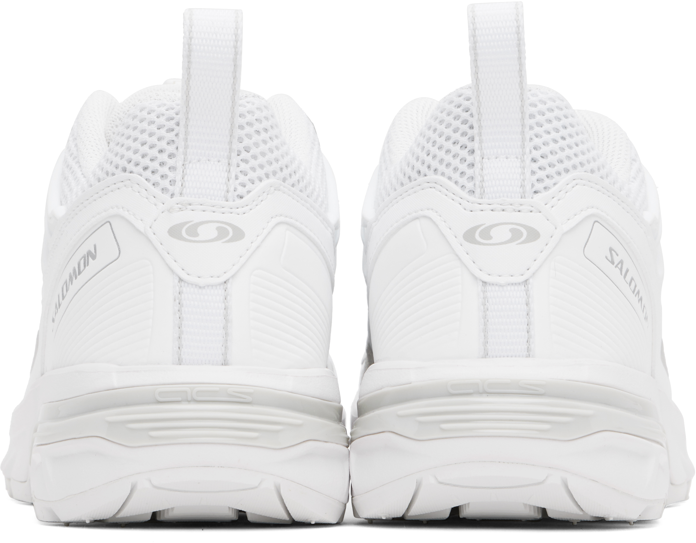Salomon White Acs + Og Sneakers In White/white/ftw Silv
