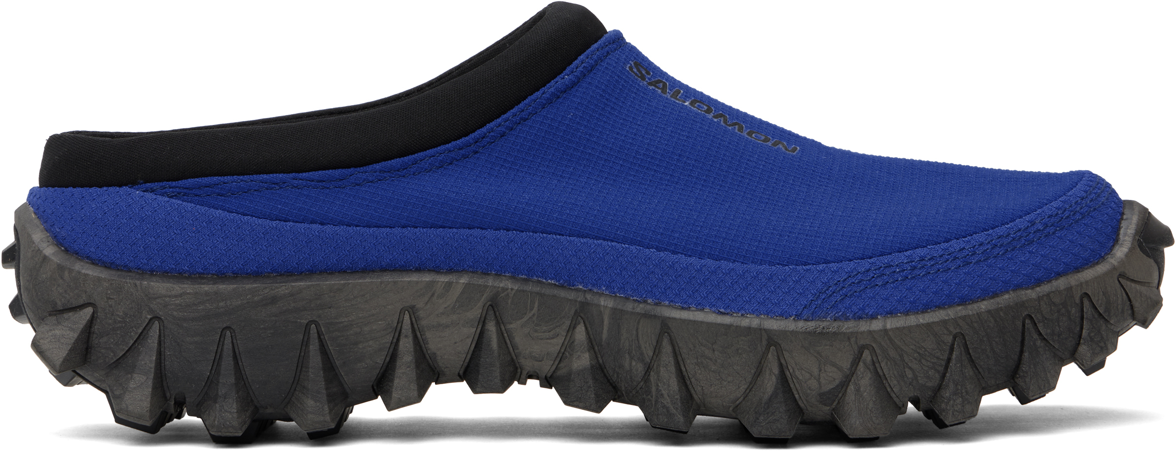 Shop Salomon Blue Snowclog Slippers In Bluequartz/bluequart