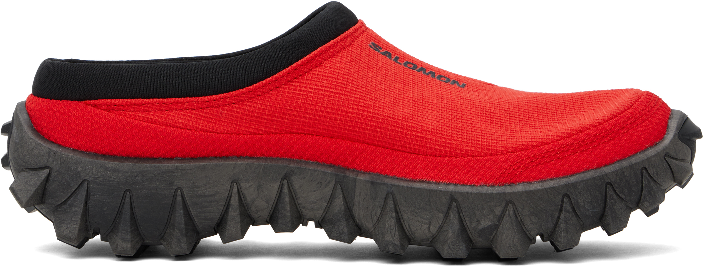 Shop Salomon Red Snowclog Slippers In Highriskred/highrisk