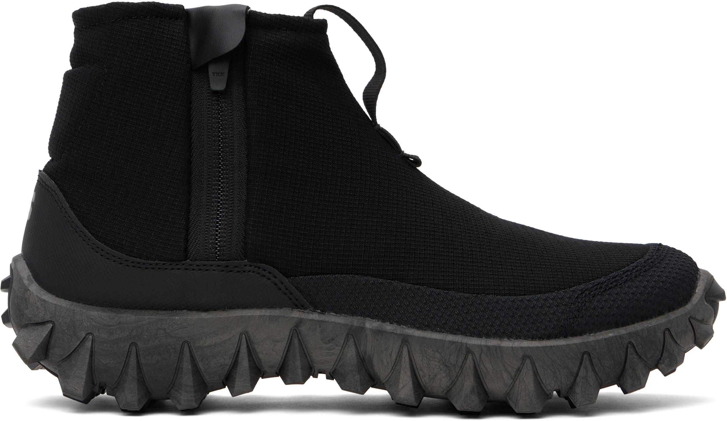 Salomon Black Snowclog Mid Sneakers In Black/black/black