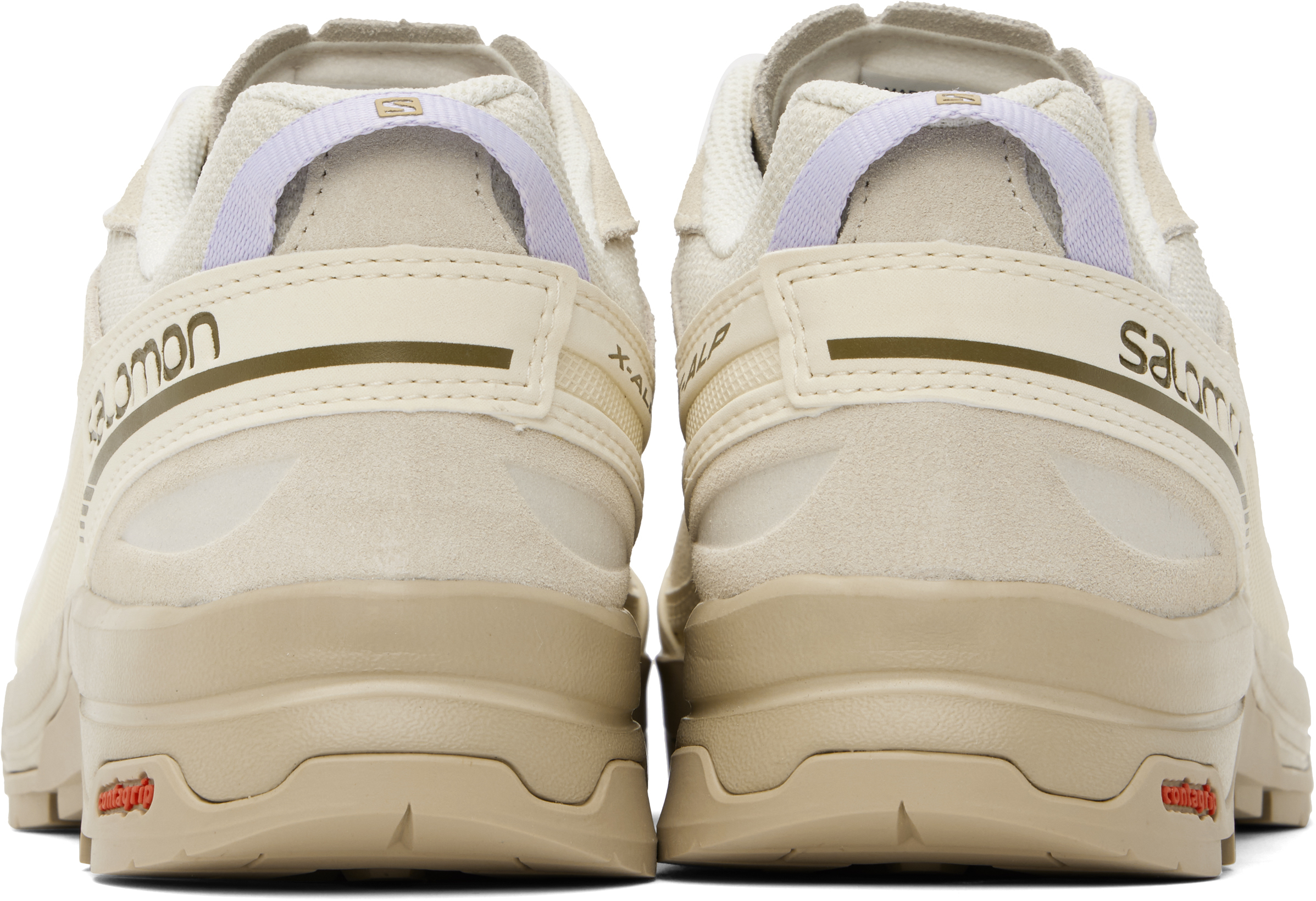 SALOMON OFF-WHITE X-ALP LEATHER SNEAKERS